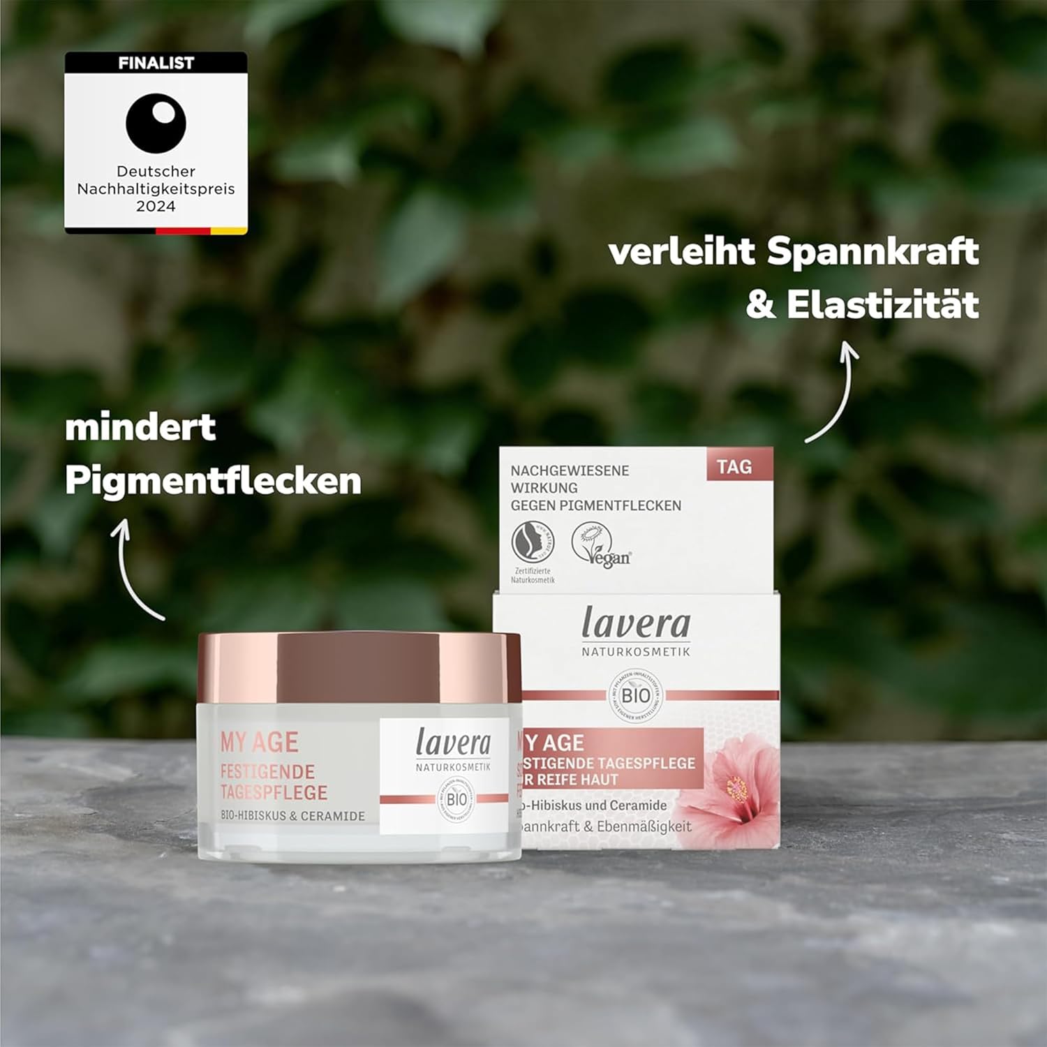 Thumbnail 1 de lavera My Age festigende Tagespflege mit Hibiskus & Ceramide (gegen Pigmentflecken) – 50 ml