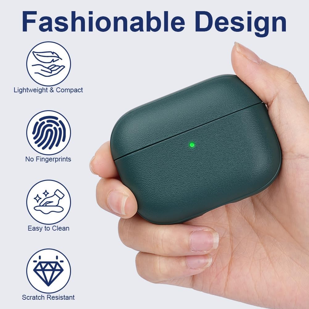 Detalle de AOOSU Coque AirPods Pro 3 2025, TPU vert