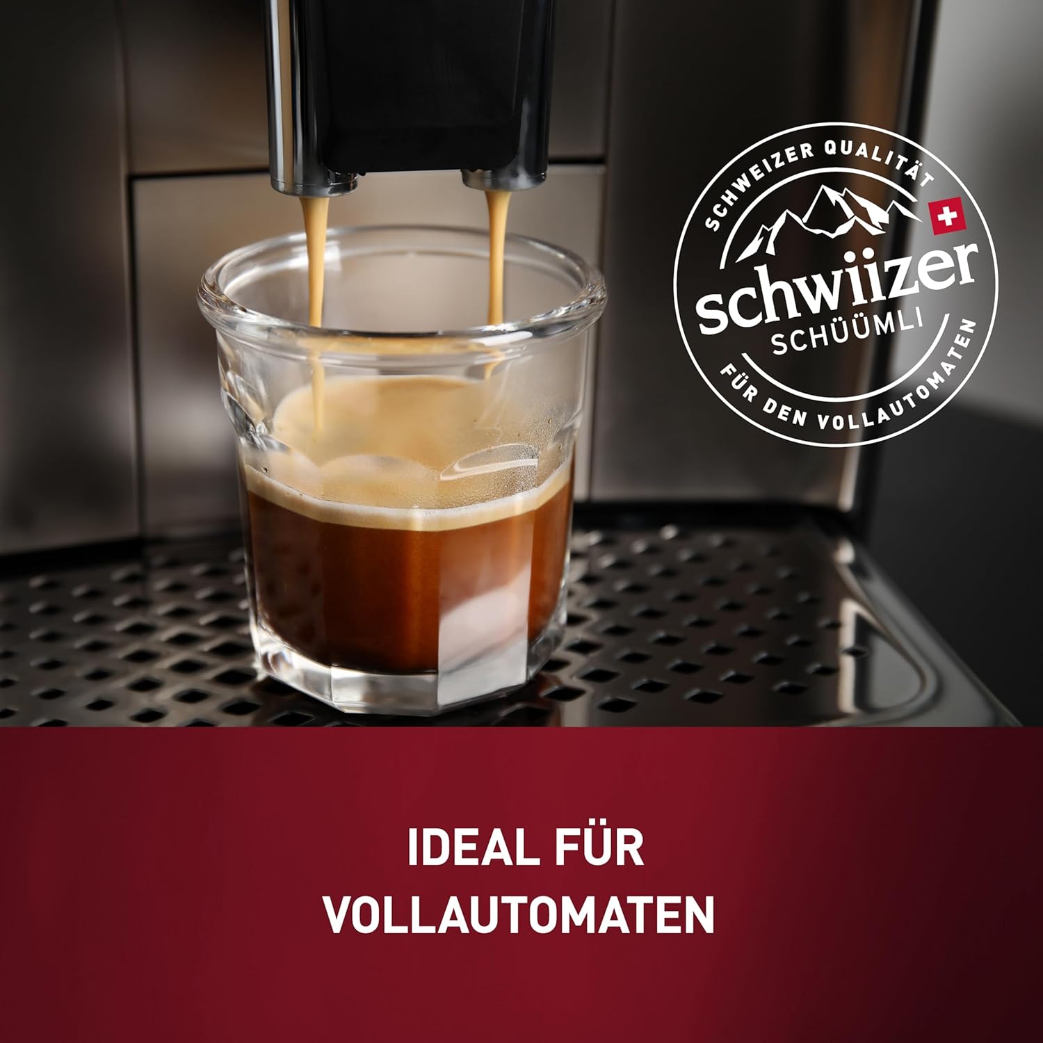 Detalle 2 de Schwiizer Schüümli Crema – 100% Arabica Bohnen, milde Vollautomat-Option, Rainforest Alliance, 1 kg
