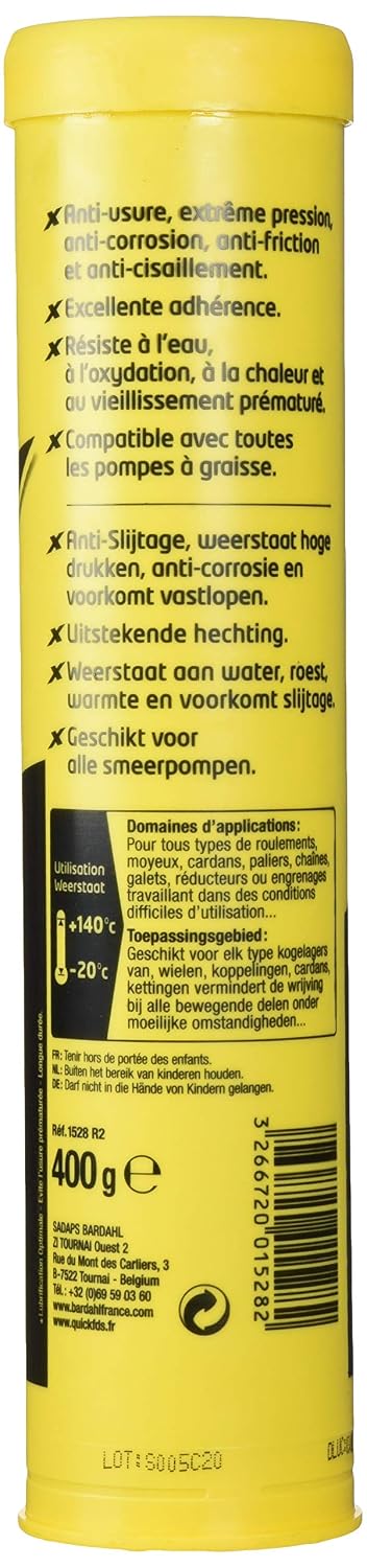 Detalle 2 de Bardahl 1528 universeel lithiumvet, 500 ml voor lagers en kettingen