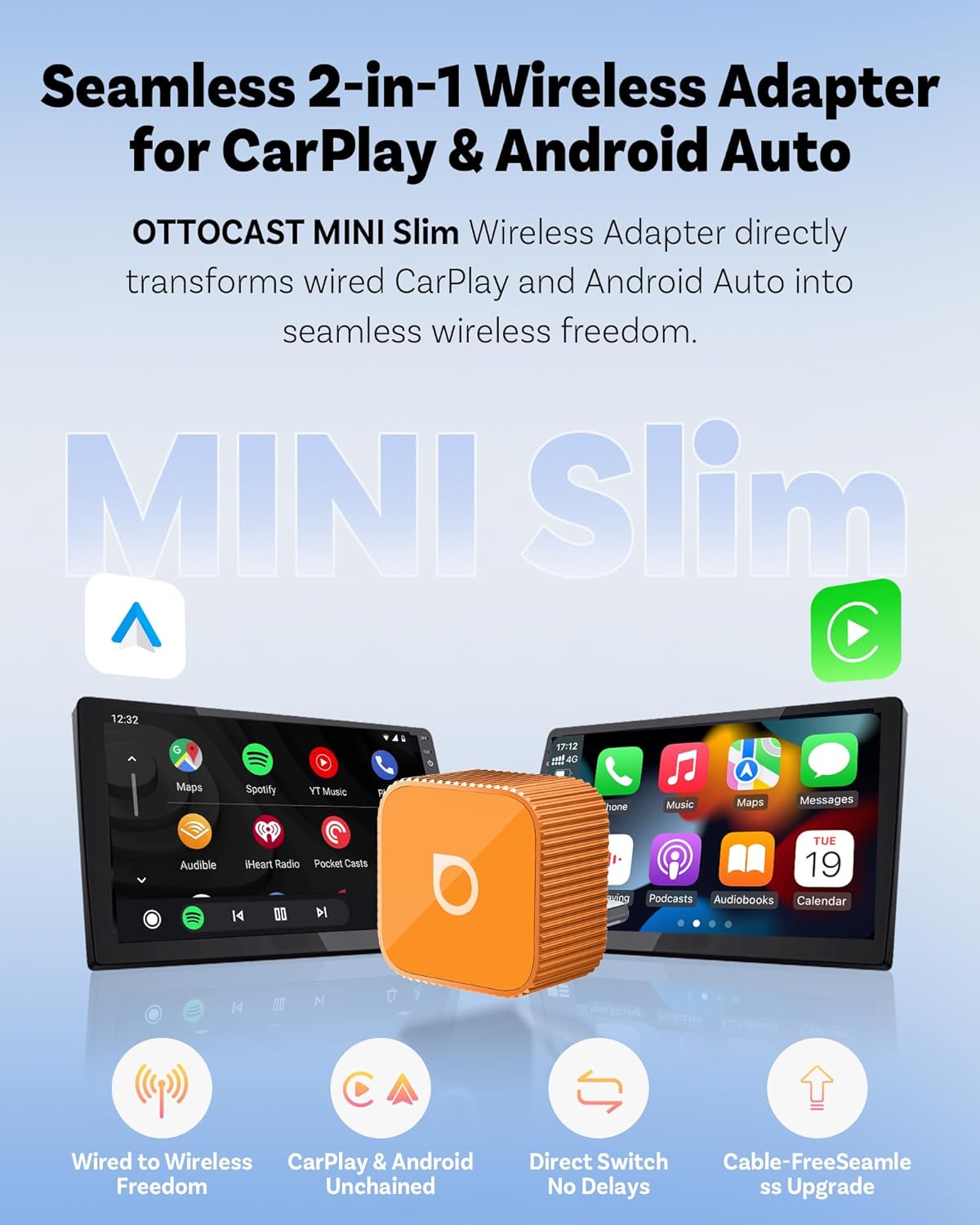 Thumbnail 1 de OTTOCAST 2026 Mini Slim Wireless CarPlay