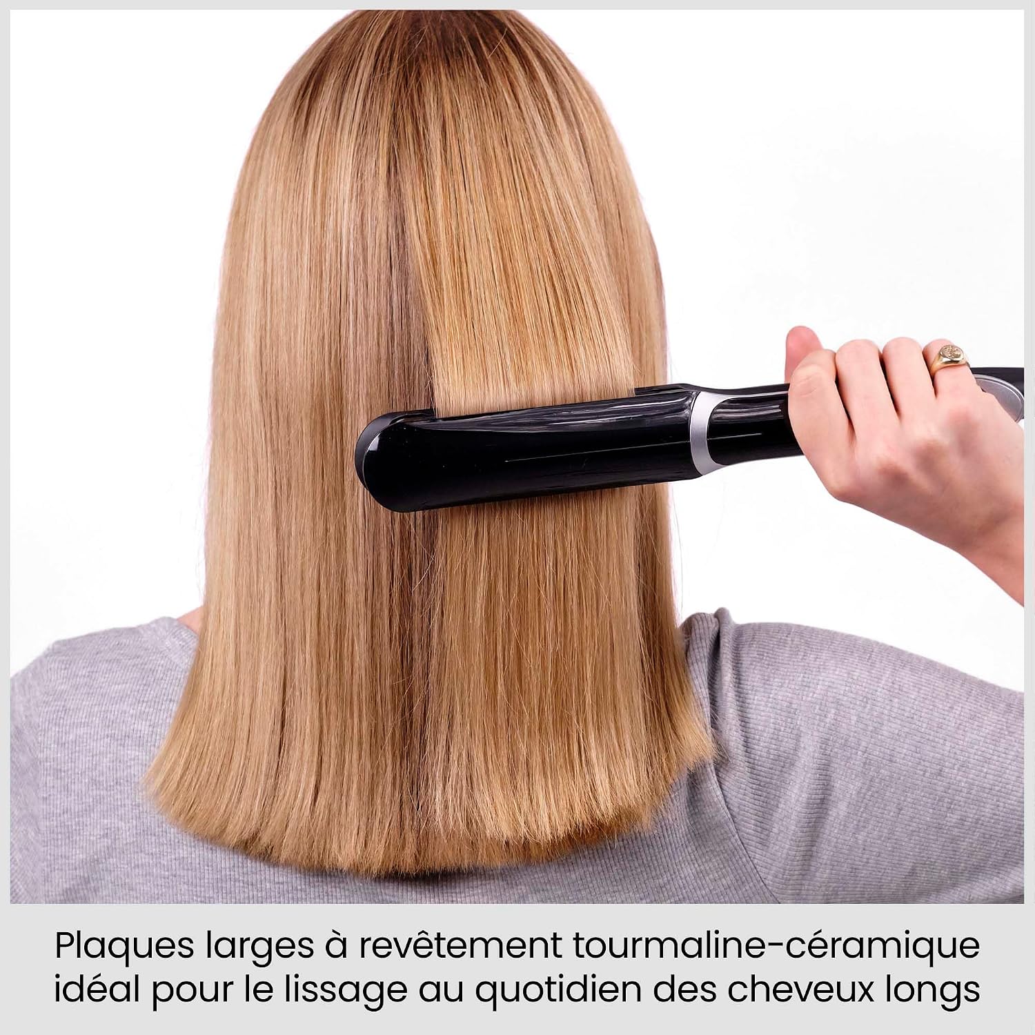 Detalle de BaByliss ST397E Sleek Control Wide stijltang met platen van 35 mm