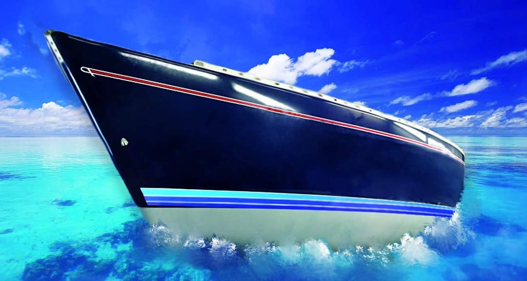Thumbnail 3 de Quattroerre Ligne de Flottaison Adhésive Nautique — Bleu Nuances, 50 mm x 10 m
