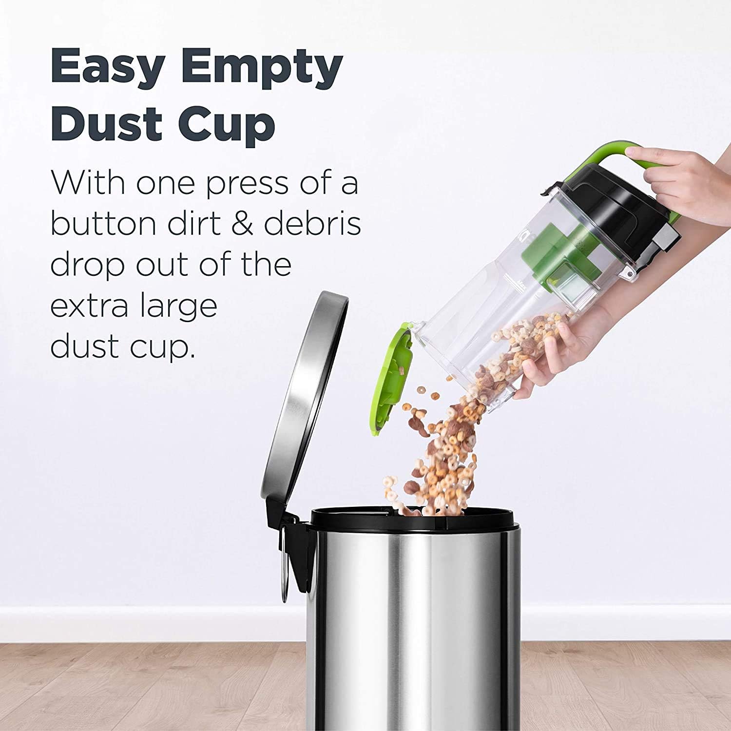 Detalle de EUREKA NEU100C Upright Vacuum, 720 W, Washable Filter, Lime Green