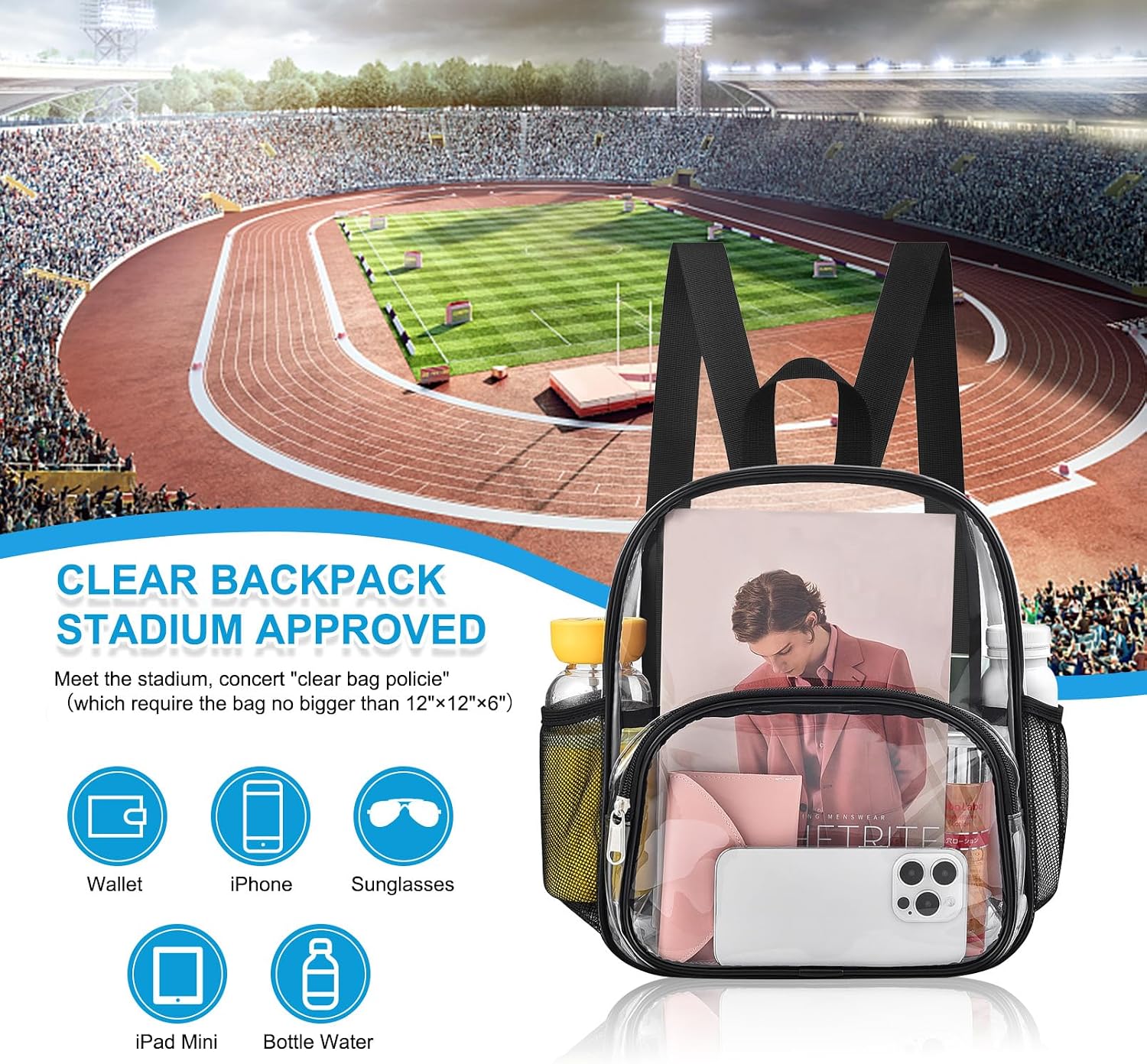 Thumbnail 6 de Clear Backpack 0.4 mm PVC