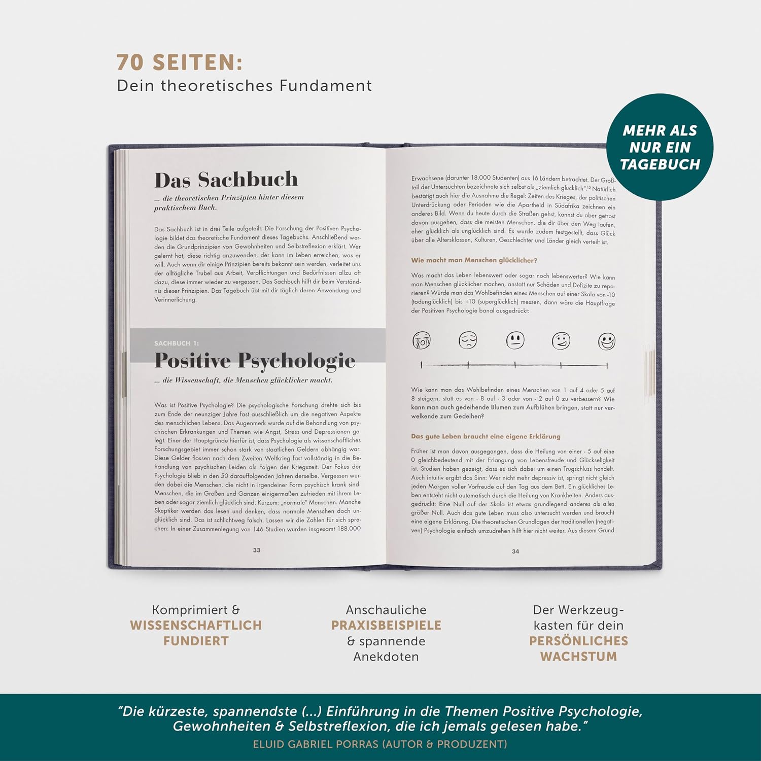 Detalle 2 de 6-Minuten Tagebuch für Erwachsene 2026 (Das Original) Resilienz 📘