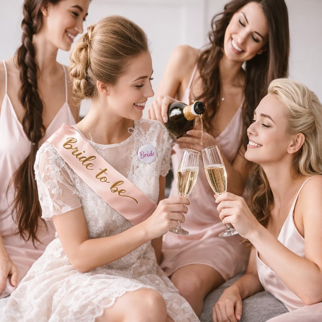 Detalle de PAWARSO Set addobbi addio al nubilato da 41 pezzi: fascia sposa, velo, tiara, occhiali e accessori foto