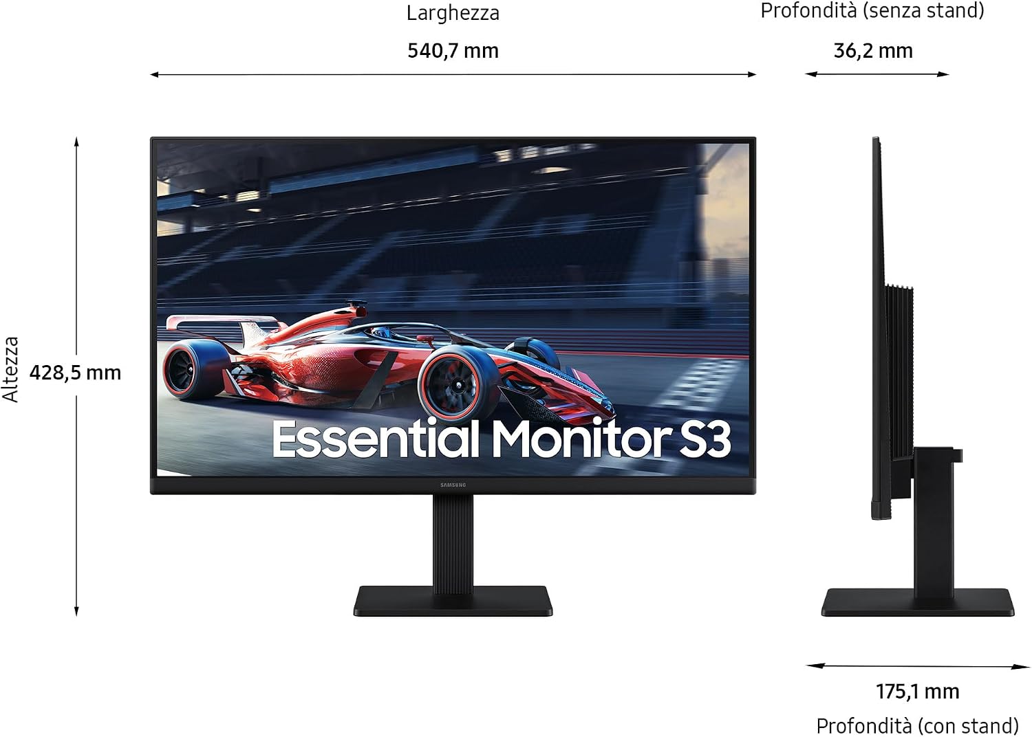 Detalle 2 de Samsung S30GD monitor 24'' IPS Full HD