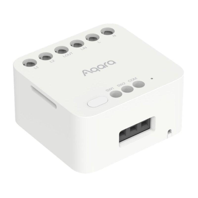 Detalle 2 de Aqara Dual Relay T2 (DCM-K01) doble relé Zigbee para Apple HomeKit, Alexa y Google Home