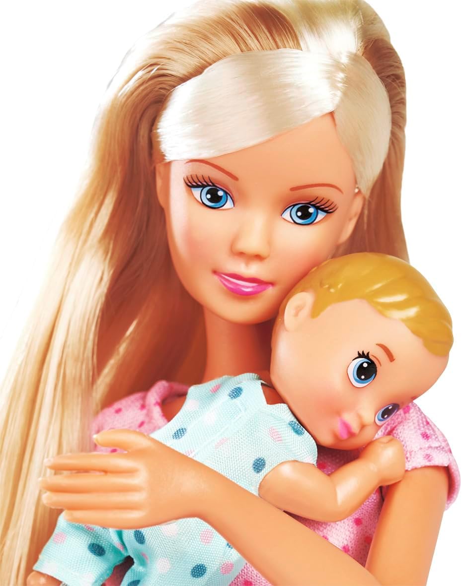 Thumbnail 4 de Simba Steffi Love Baby Time Spielpuppe mit 2-in-1 Wiege, Badewanne, Töpfchen und über 15 Accessoires ab 3 Jahre