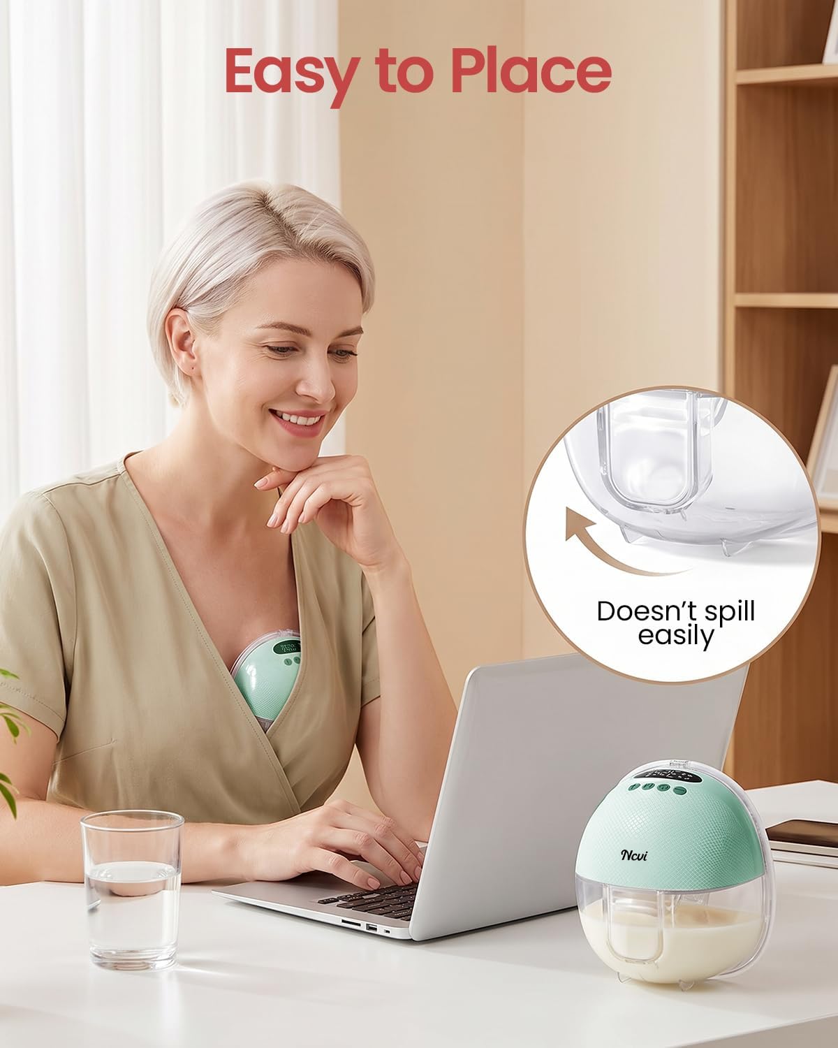Thumbnail 2 de NCVI Hands Free Breast Pump: Wearable, Quiet and Portable for Busy Lifestyles