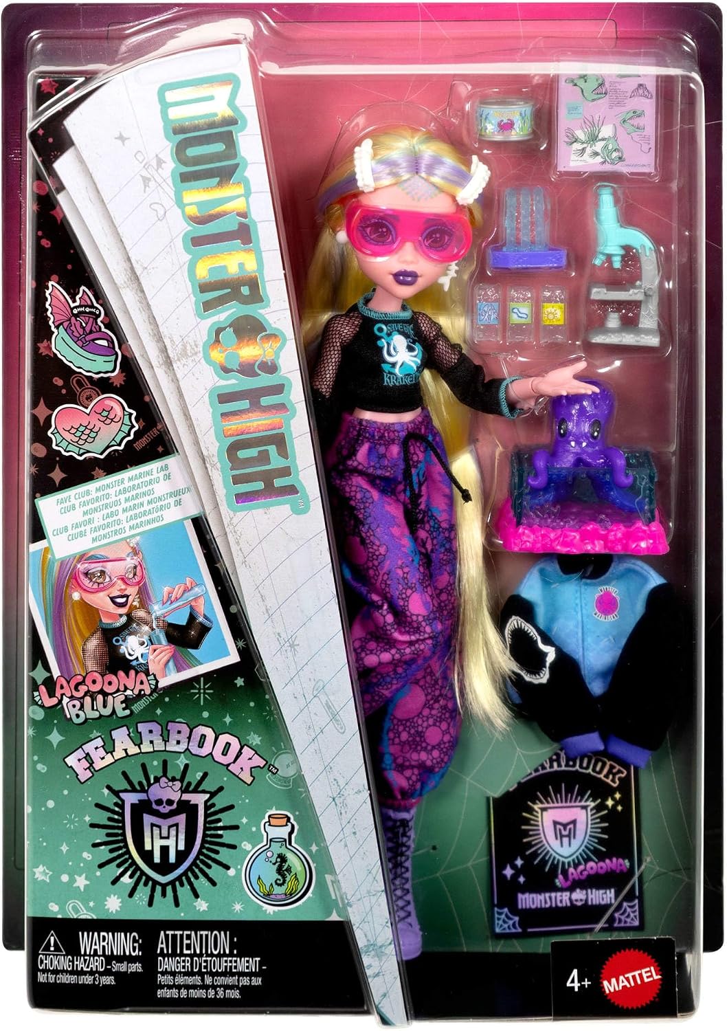 Detalle de Monster High JML45 Lagoona Blue – lalka z akcesoriami do biologii morskiej