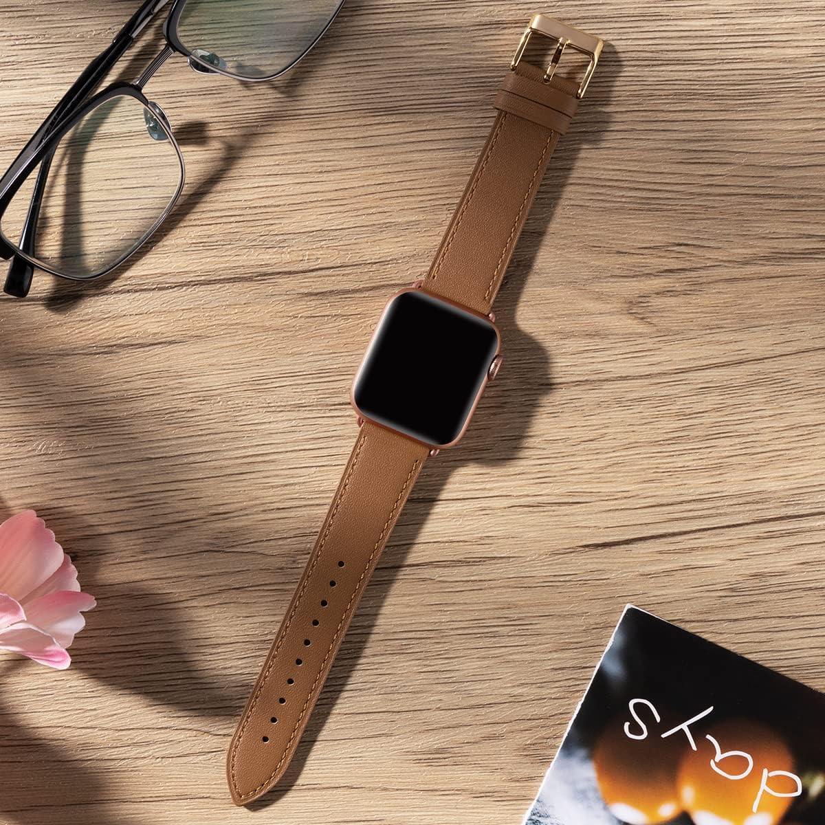 Thumbnail 3 de QAZNZ Leather Apple Watch Strap 40/42mm
