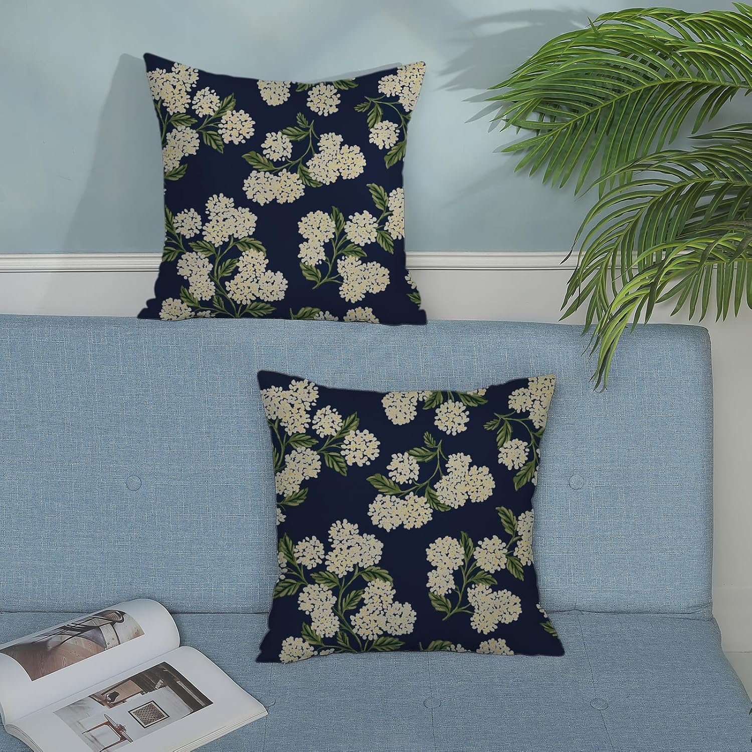 Detalle de Floral Pillow Covers, 18x18 Inch