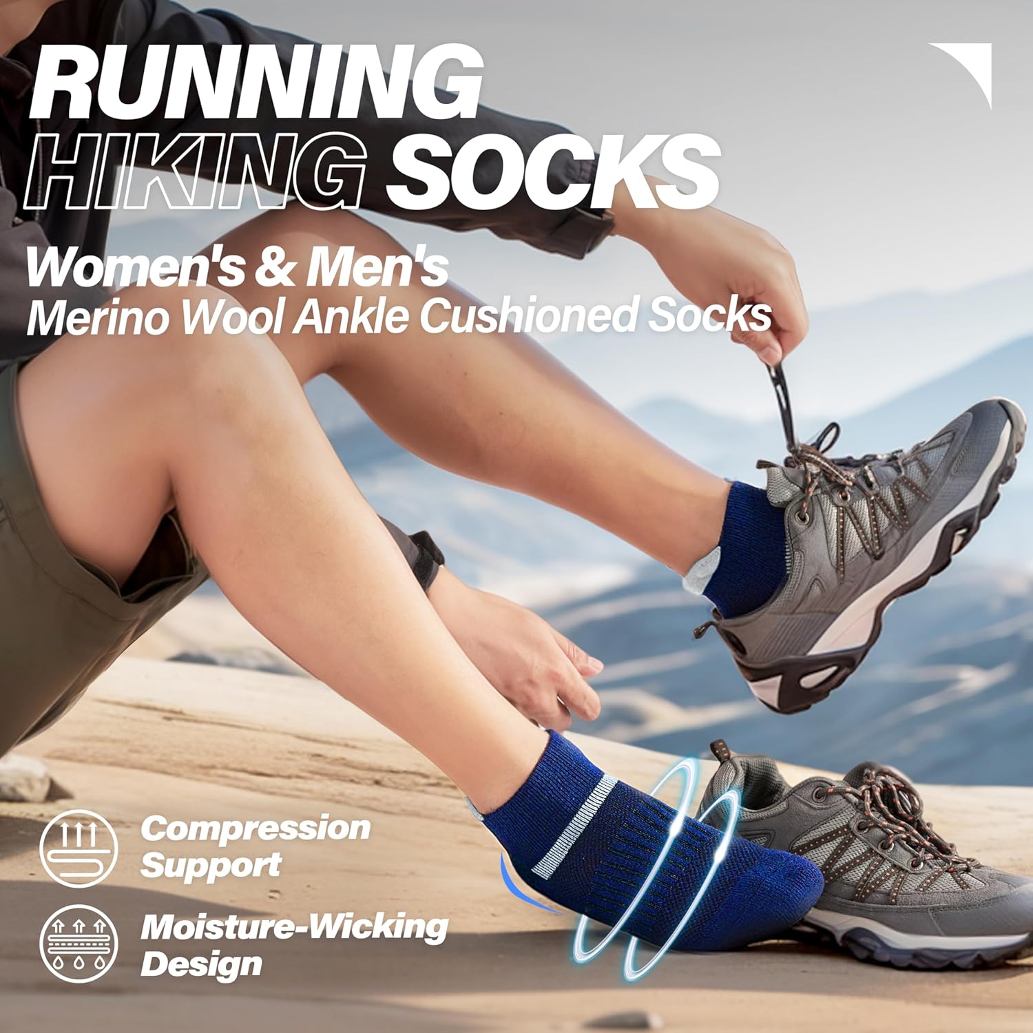 Detalle 2 de Anlisim 6 Pairs Merino Wool Socks