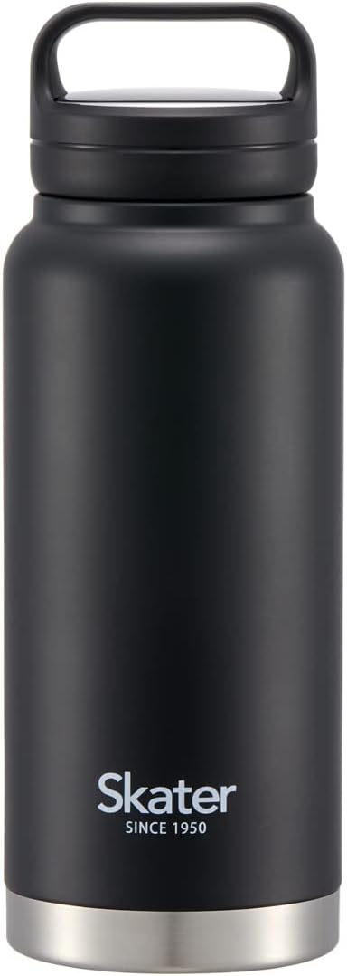 Detalle de スケーター STSC8-A 保温・保冷ステンレスマグボトル 800ml ハンドル付き ブラック