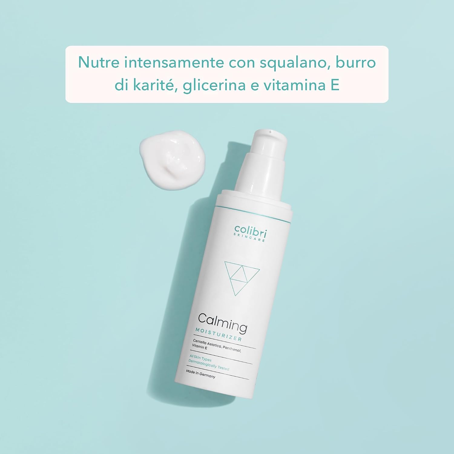 Detalle de colibri skincare CALMING MOISTURIZER crema viso giorno con acido ialuronico (80 ml) calmante e idratante