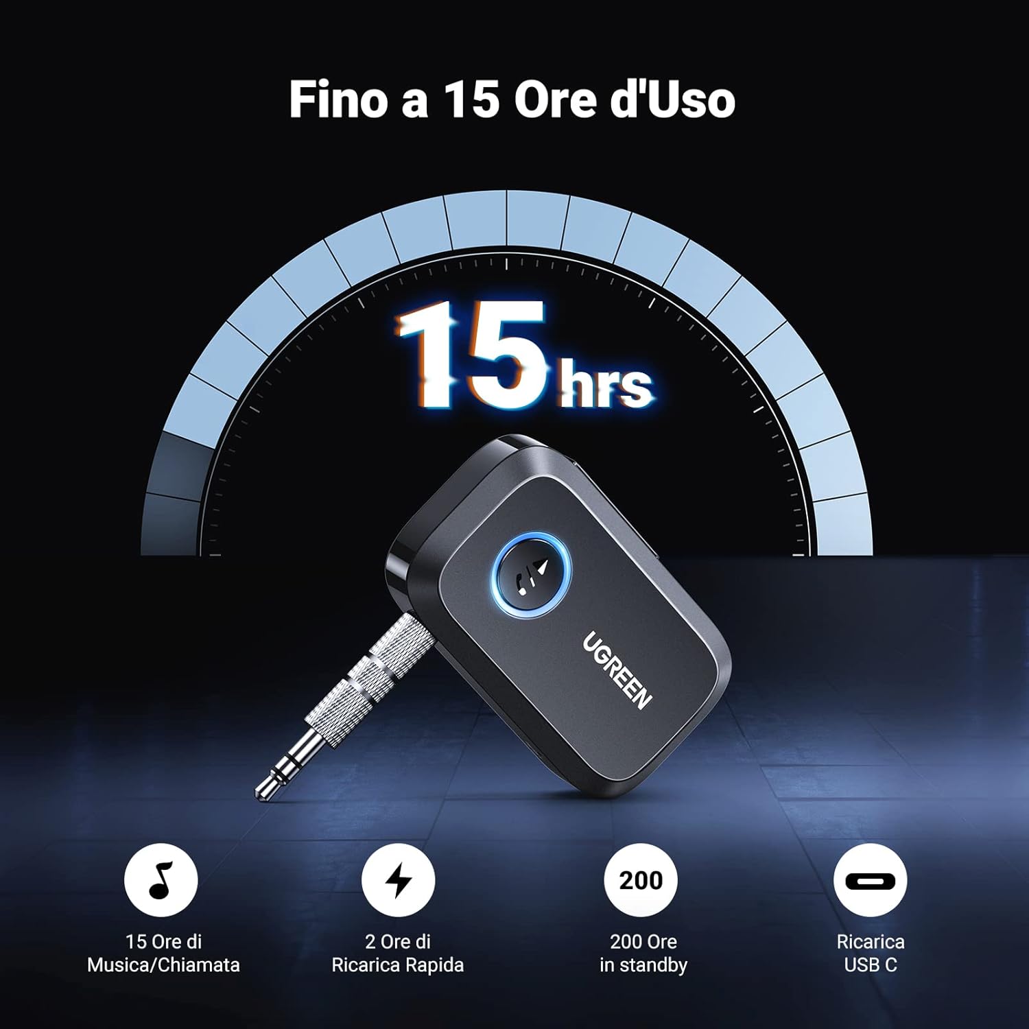 Thumbnail 3 de UGREEN Ricevitore Bluetooth 6.0 con Jack 3,5 mm