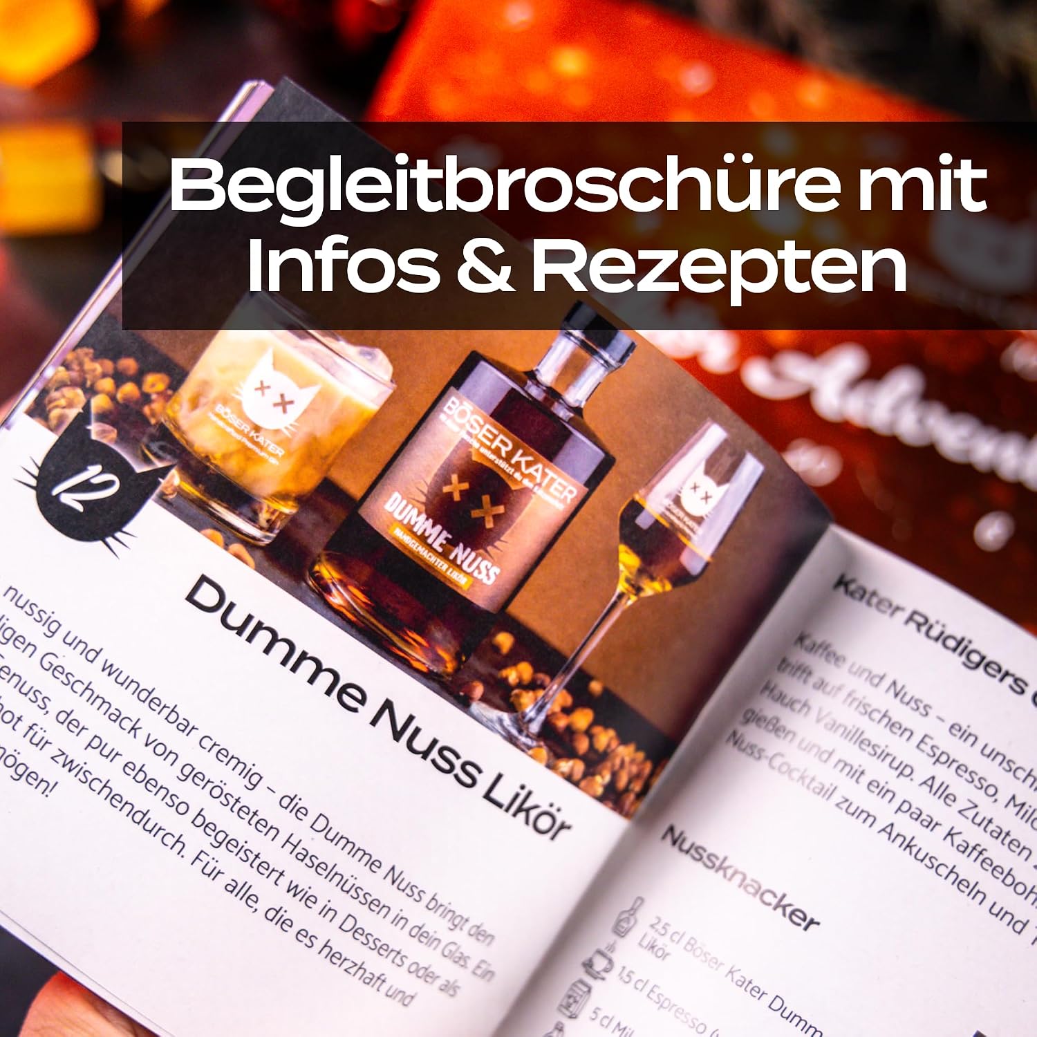 Detalle 1 de BÖSER KATER Likör Adventskalender 24 Türchen