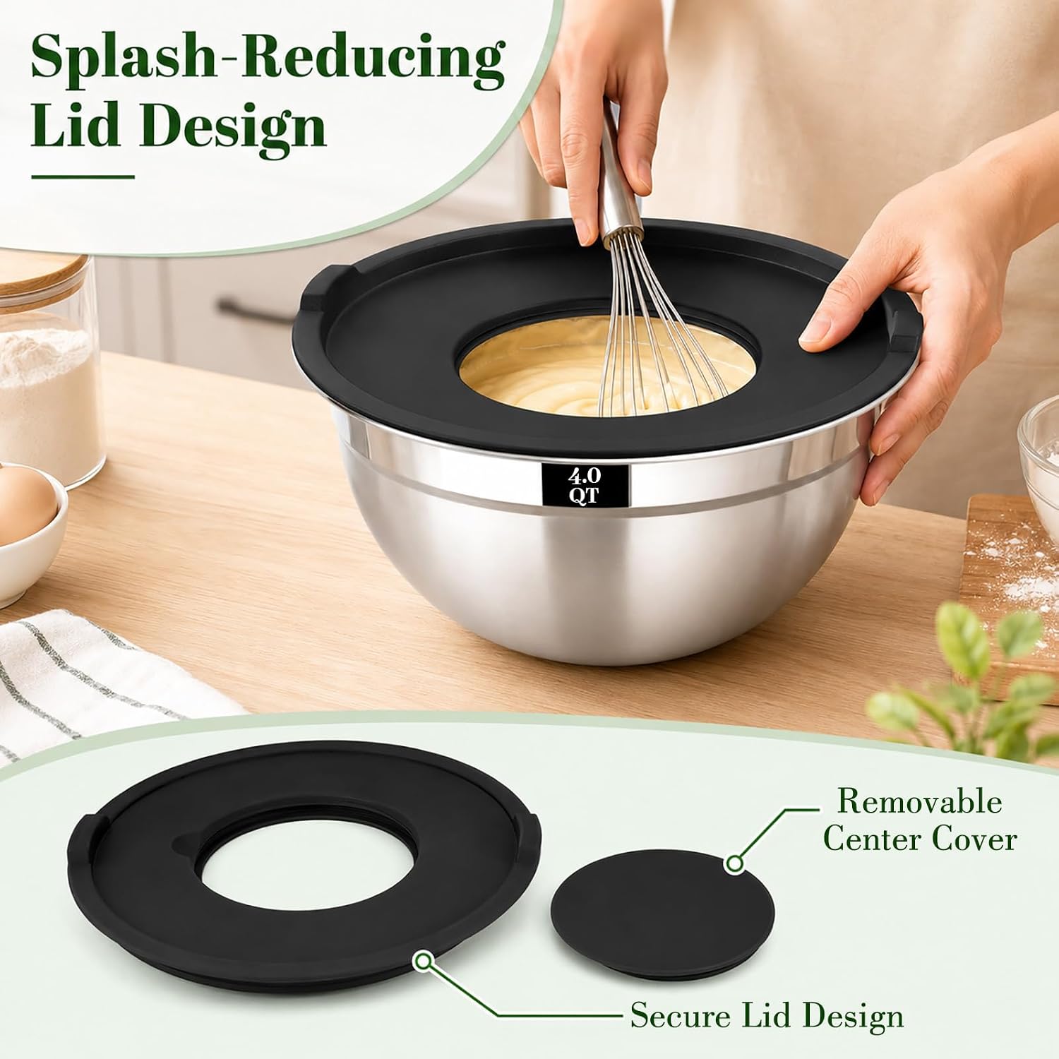 Detalle de Boskermeal Stainless Steel Mixing Bowls