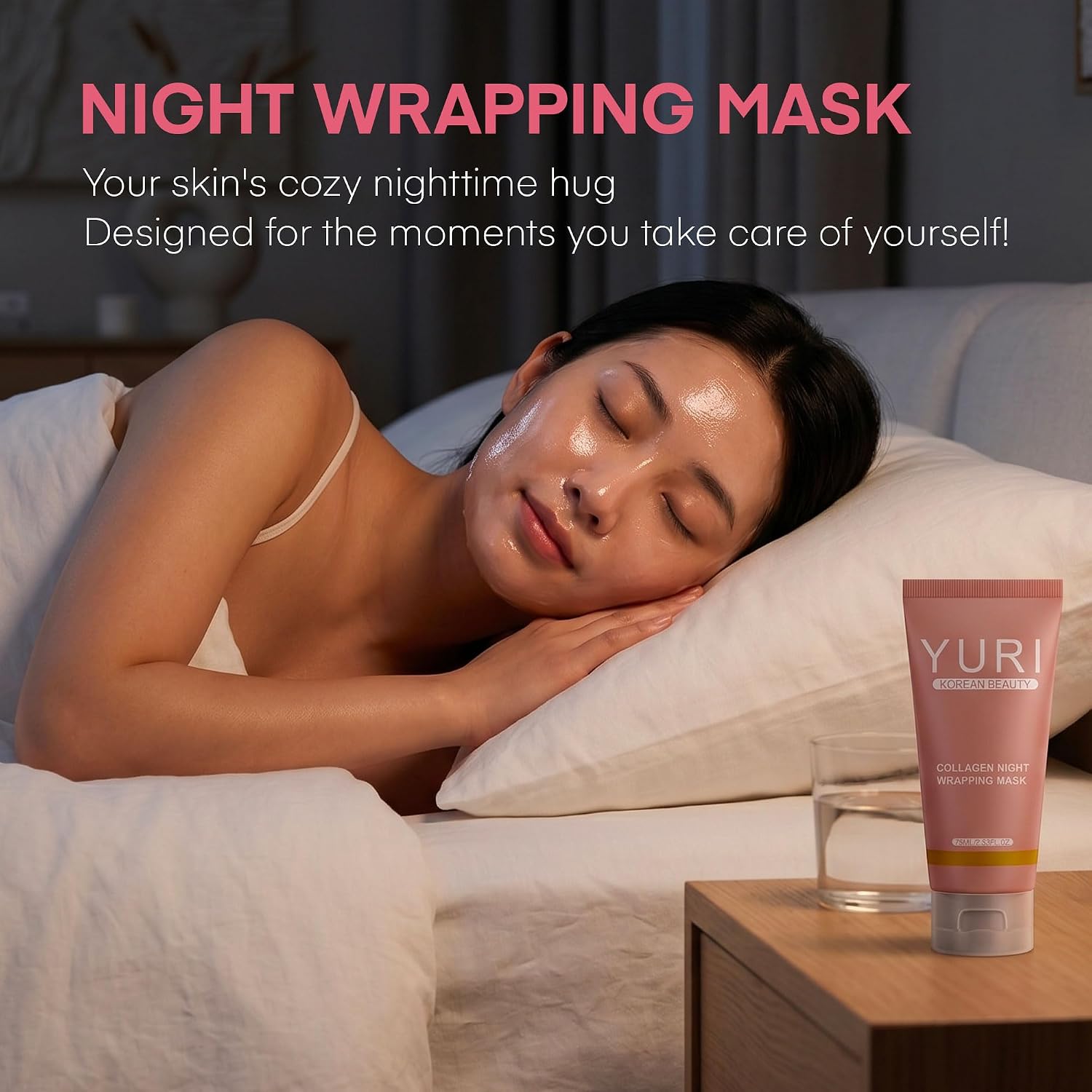 Thumbnail 6 de YURI Collagen Night Wrapping Mask, Overnight Peel-Off Mask, 2.53 fl oz