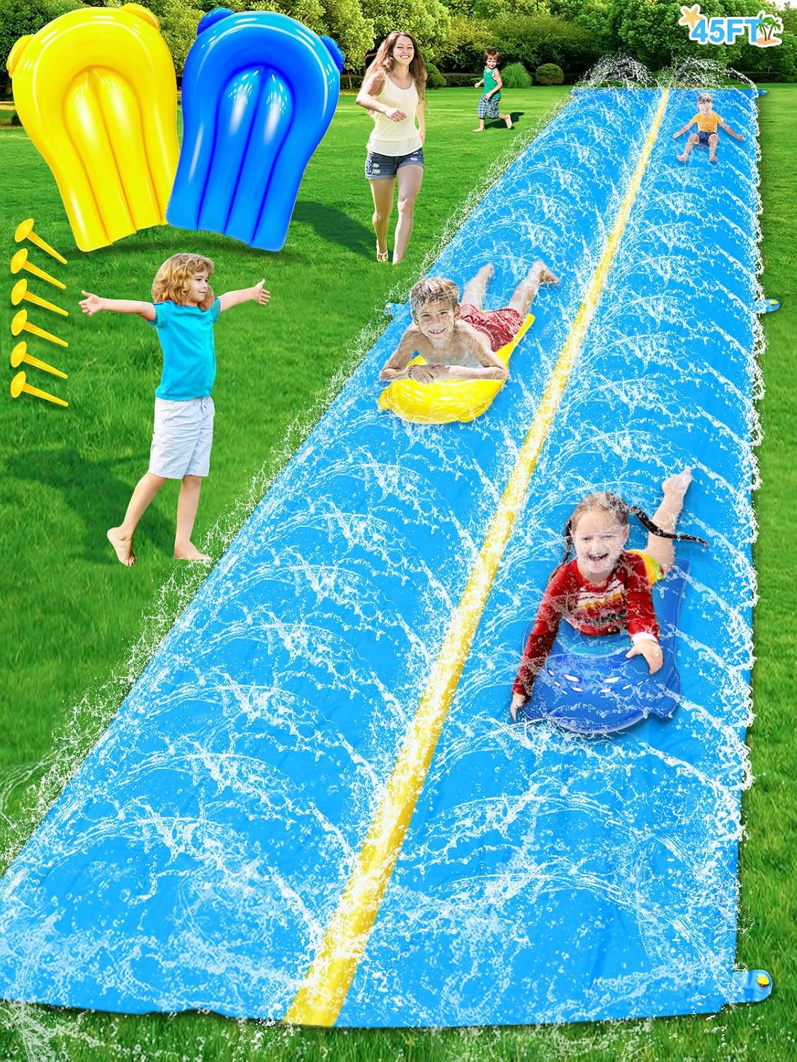 Detalle de iGeeKid 45Ft Slip and Water Slide 🛝