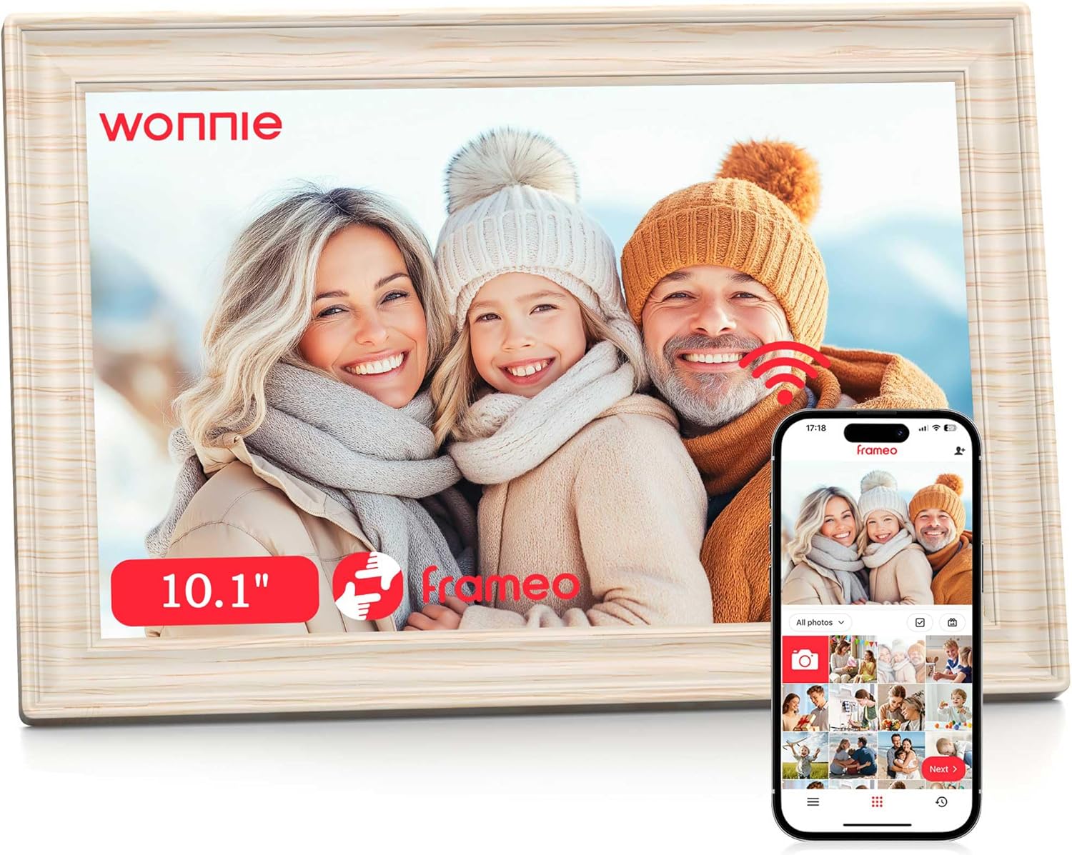 Detalle de Frameo 10.1" WiFi digital photo frame 32GB