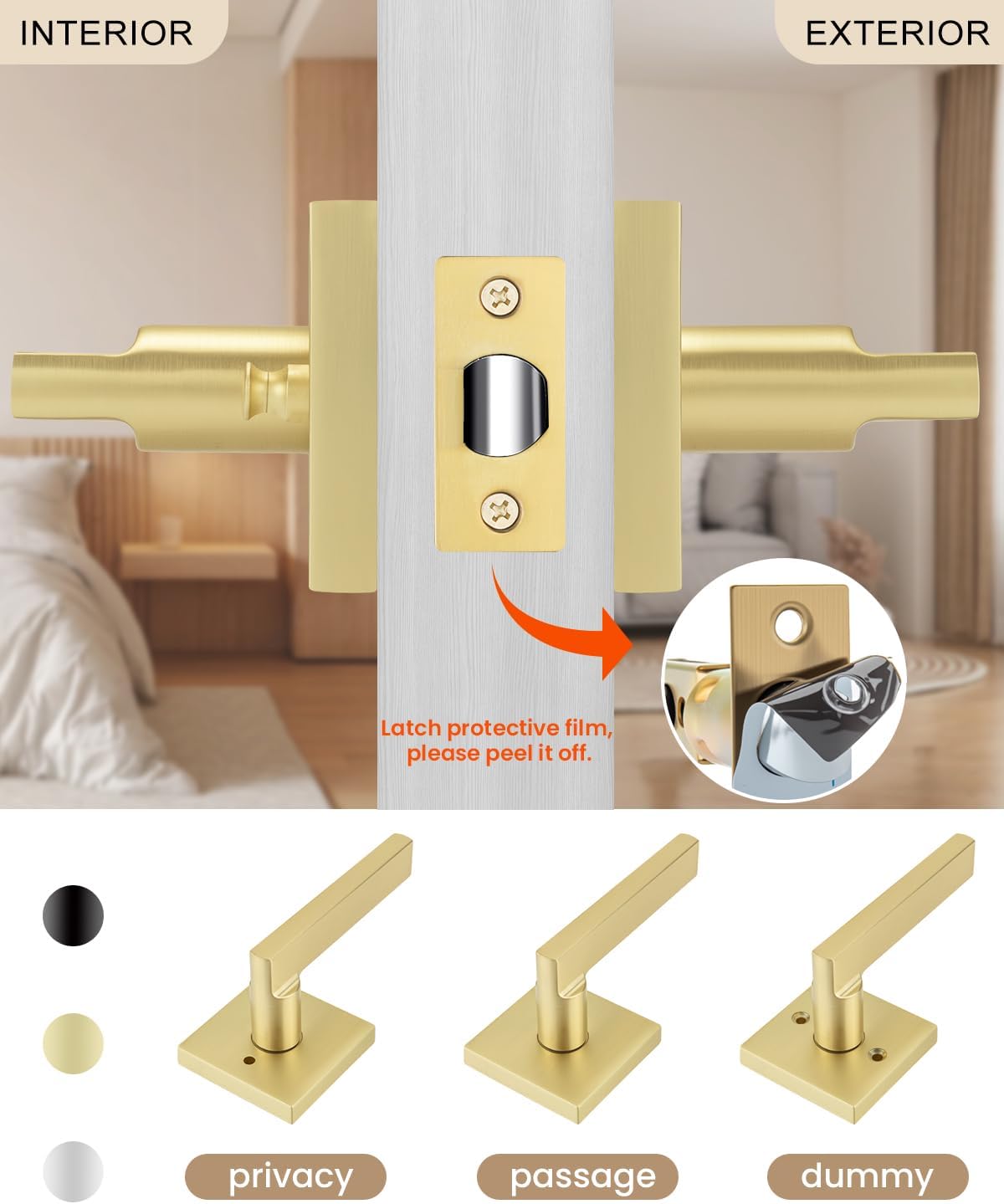 Detalle de Haidms Interior Door Handles, Zinc Alloy