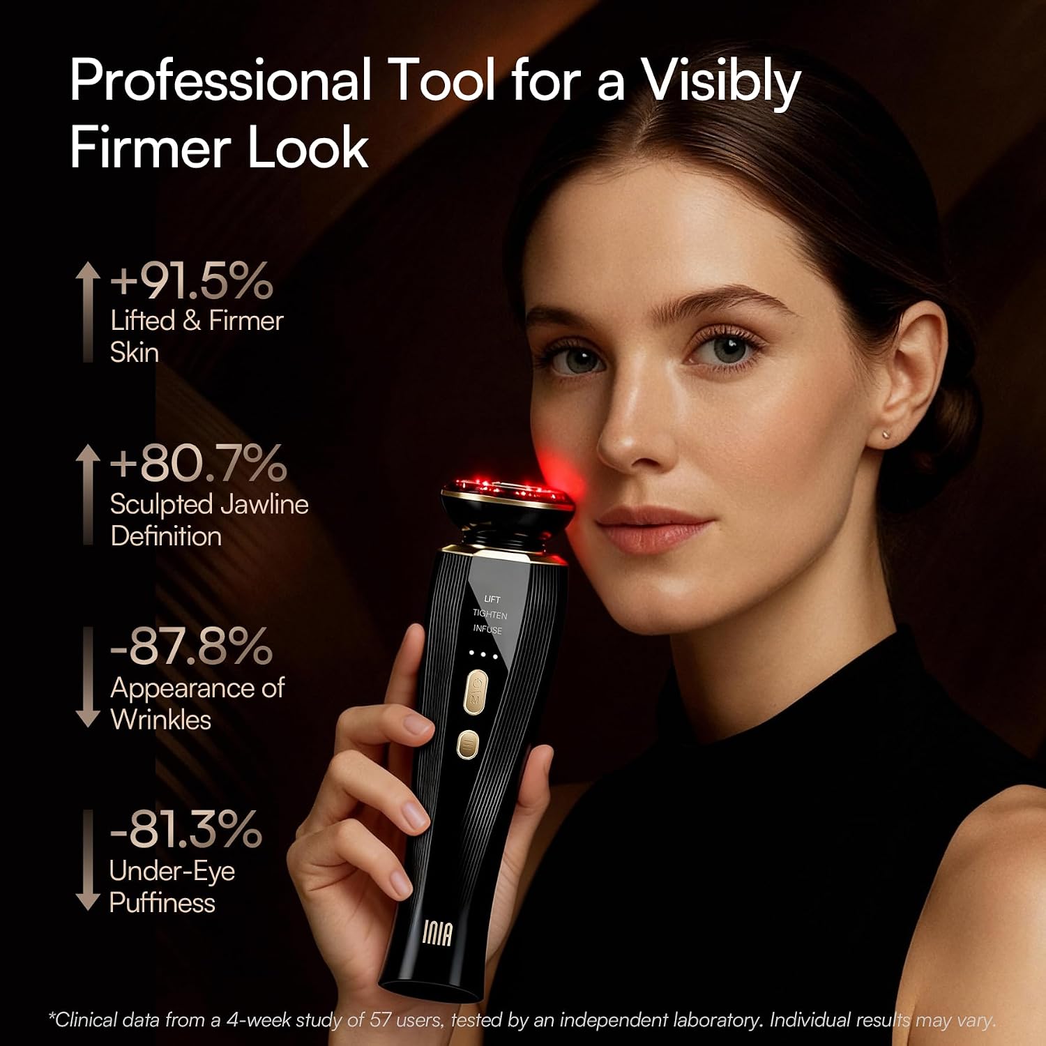 Detalle de INIA Flare 3-in-1 Red Light Therapy Device for Face