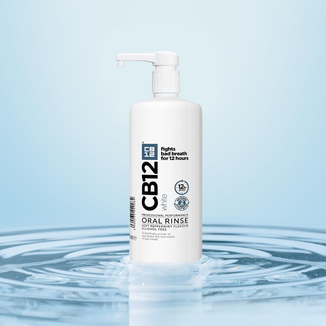 Thumbnail 1 de CB12 White Mouthwash (Alcohol-Free) 1L – 12-hour bad breath protection and teeth whitening