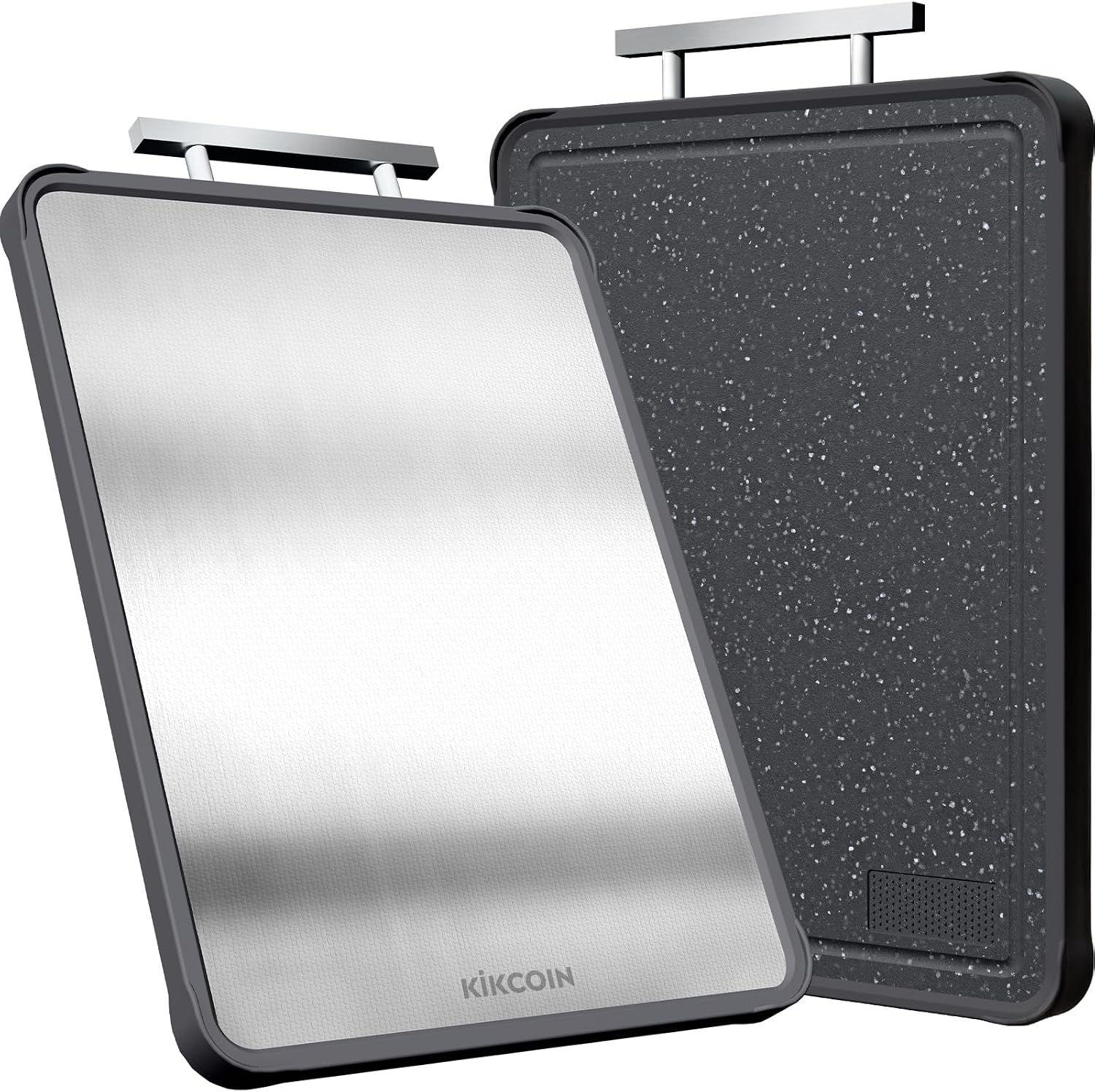 Detalle de Kikcoin Double-Sided Stainless Steel Cutting Board ๐ง