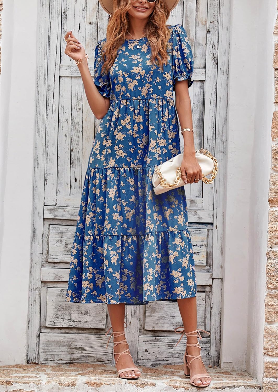 Thumbnail 3 de PRETTYGARDEN Summer Dress: Floral Boho Midi for Women, 2026 Collection