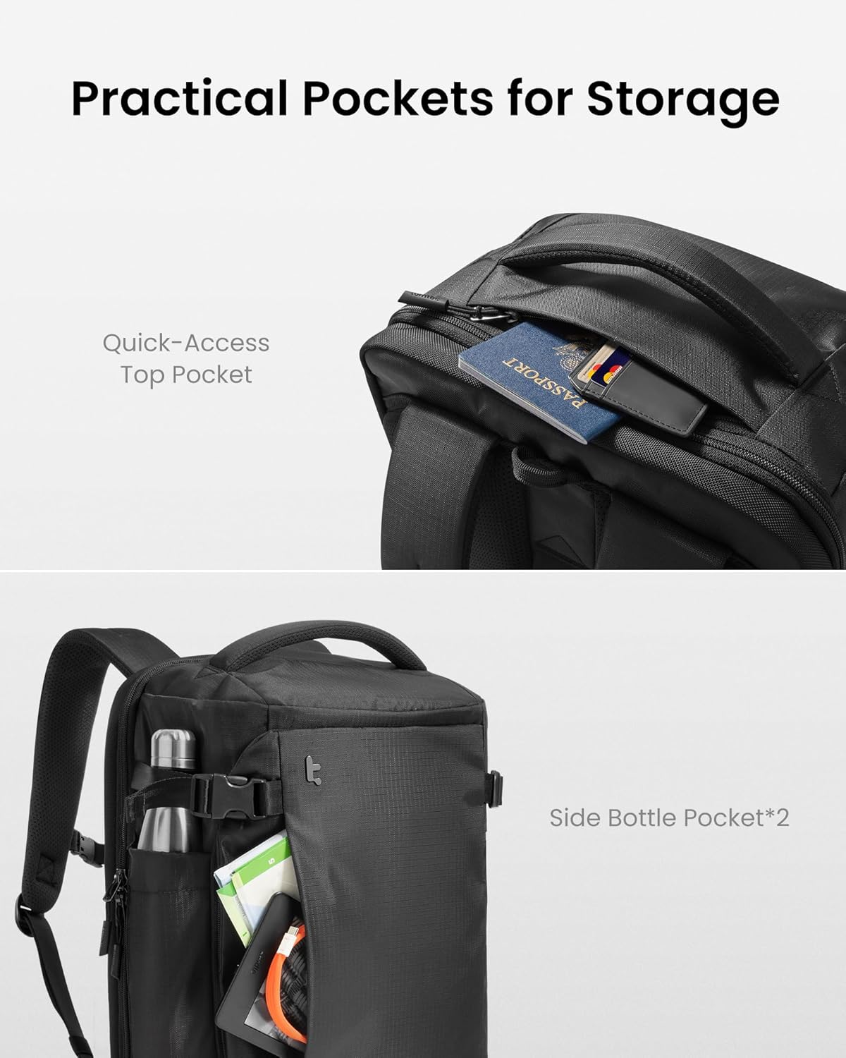 Thumbnail 6 de tomtoc Travel Backpack 28L: TSA-Friendly Cabin Luggage for Quick Airport Access