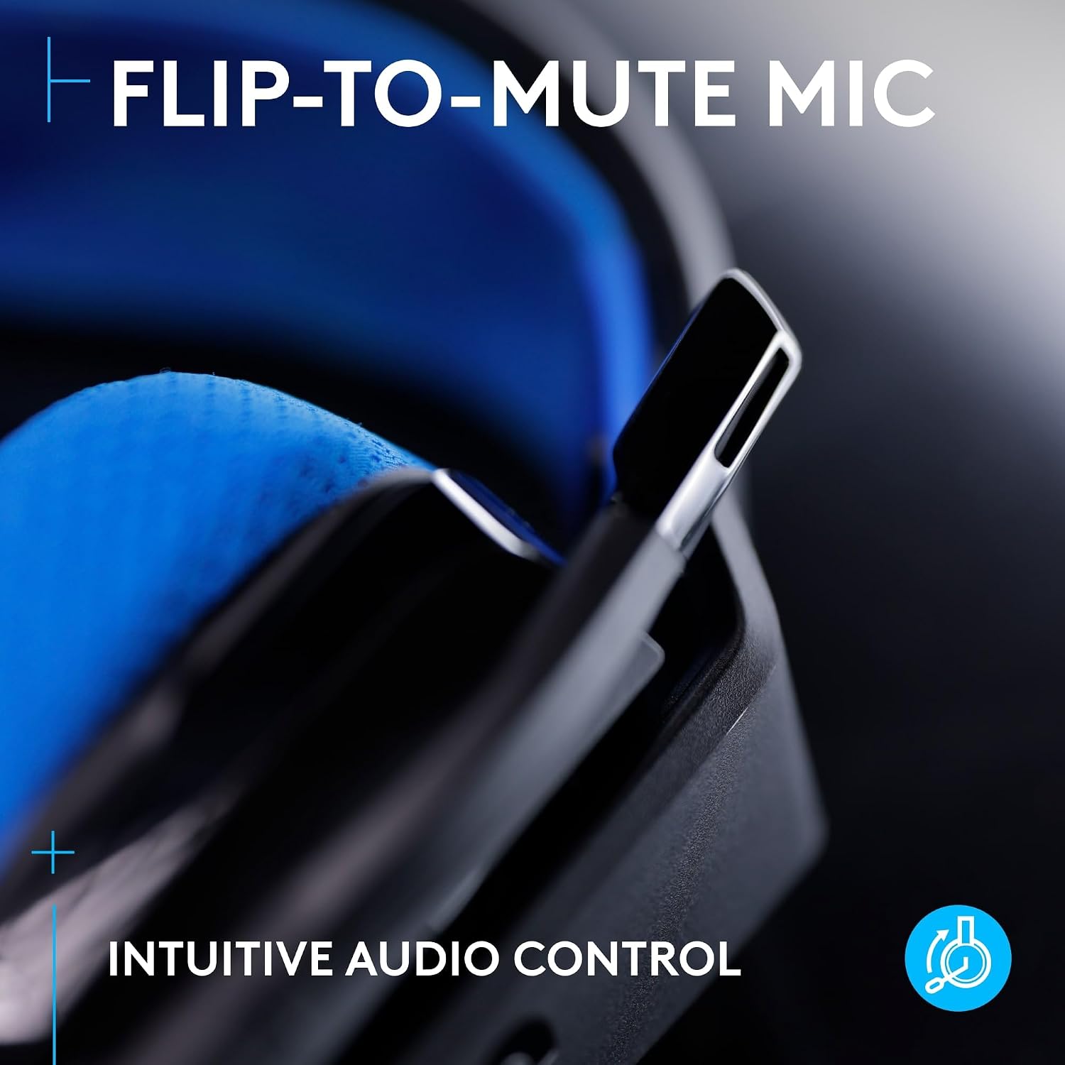 Thumbnail 6 de Logitech G G535 Lightspeed Wireless Gaming Headset (Black/Blue) with flip-to-mute mic