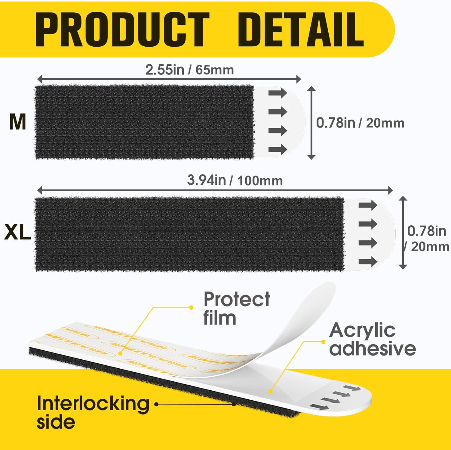 Thumbnail 3 de EMITEVER Picture Hanging Strips XL 20 Pairs 7.2 KG