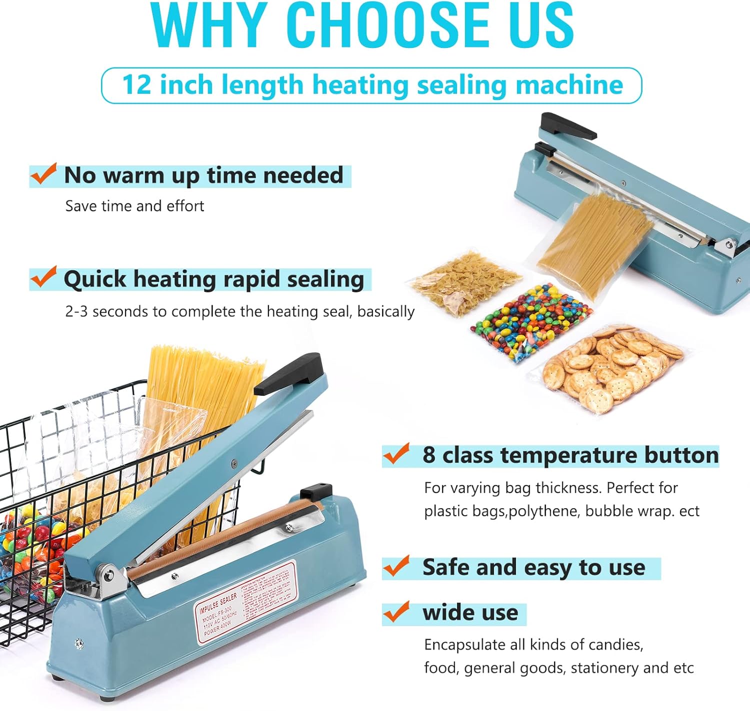 Detalle 2 de METRONIC Impulse Sealer 12 Inch Heat Sealer