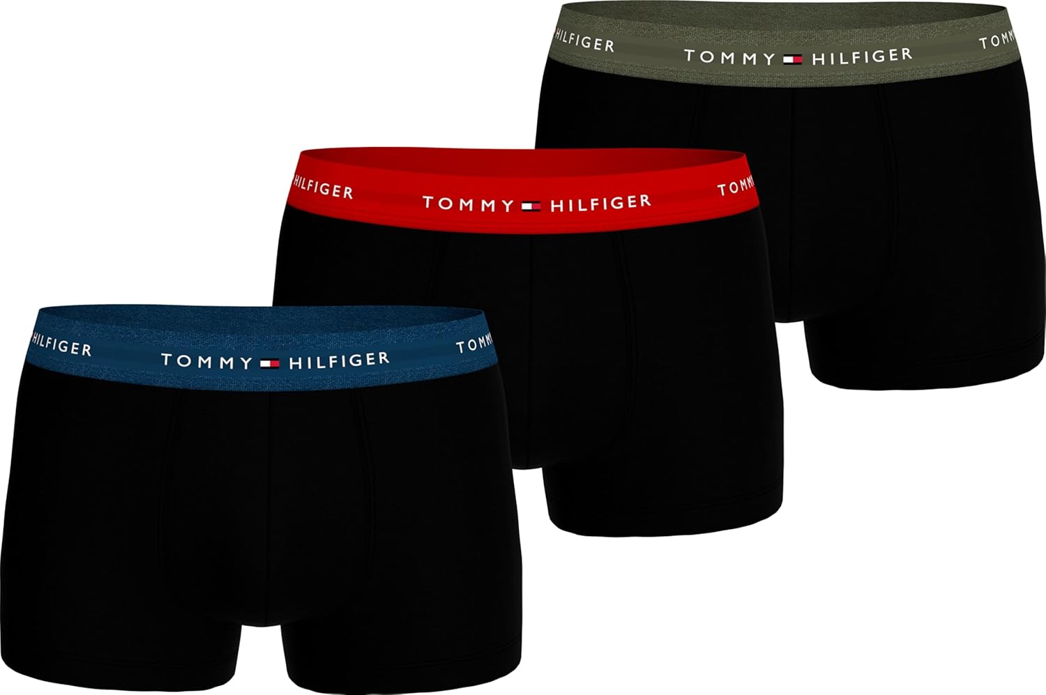 Thumbnail 5 de Tommy Hilfiger Herren 3er Pack Trunks mit Logo-Taillenbund
