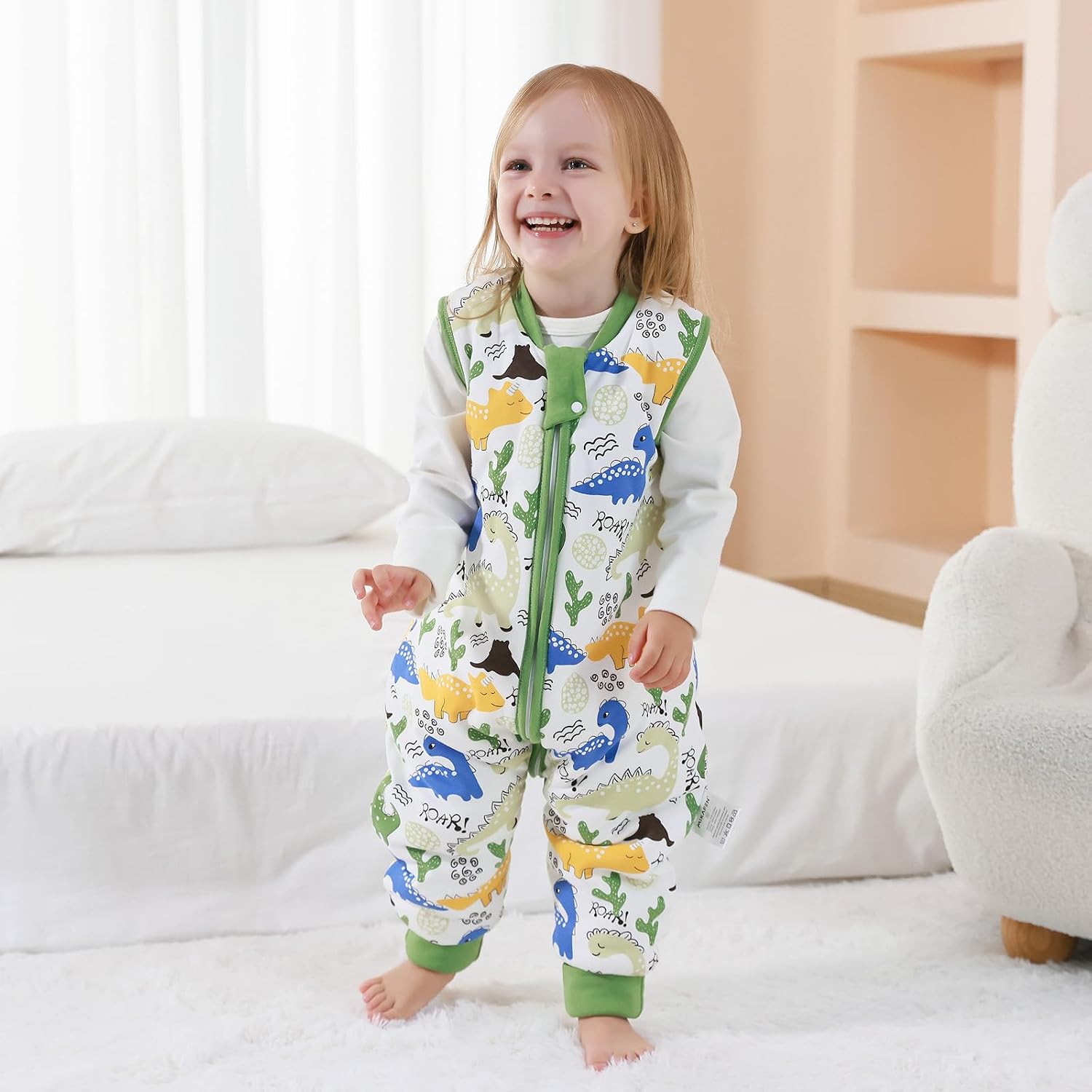 Detalle 2 de MIKAFEN Babyschlafsack 2,5 Tog mit Füßen 70 cm