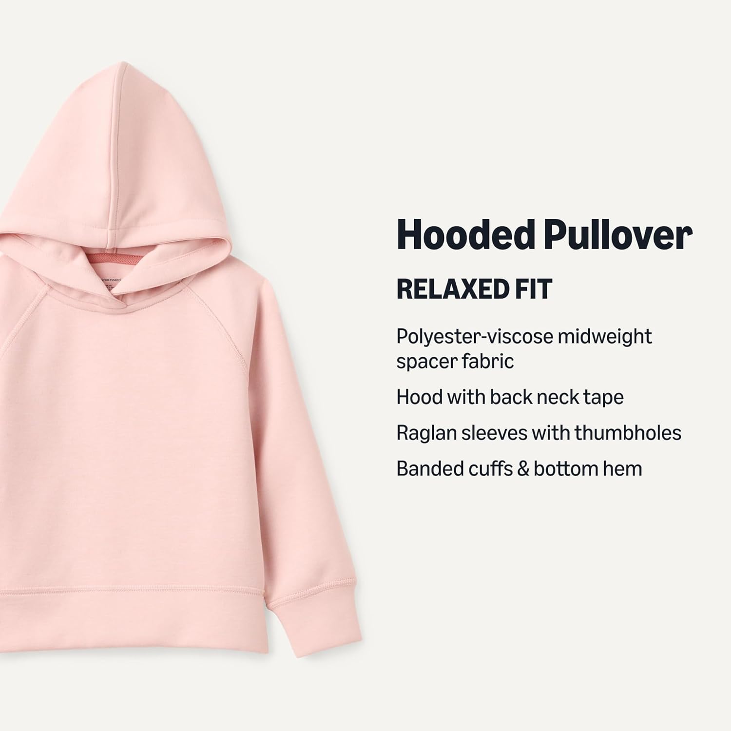 Detalle 2 de Amazon Essentials Girls' Active Sweat Pullover Hoodie: Practical, cozy basics for school and play