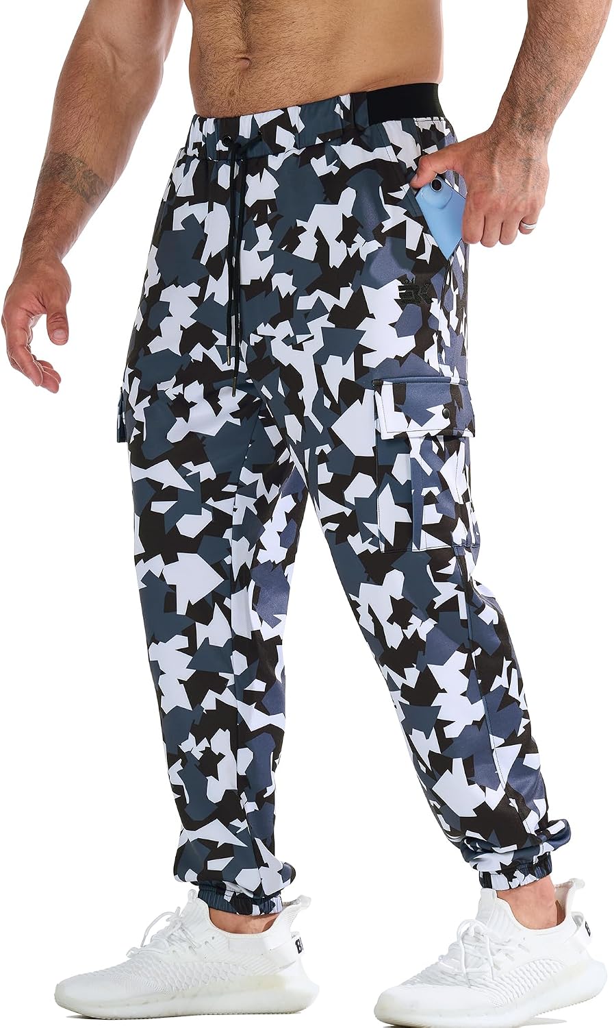 Thumbnail 1 de BROKIG Mens Gym Trousers: Lightweight Camouflage Joggers for Training and Beyond