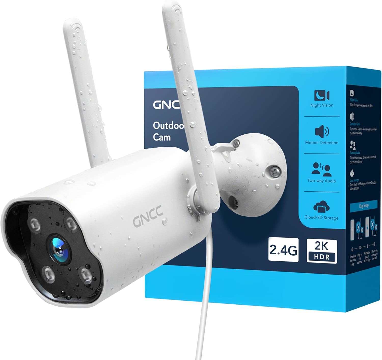 Detalle de GNCC Telecamera WiFi 2K