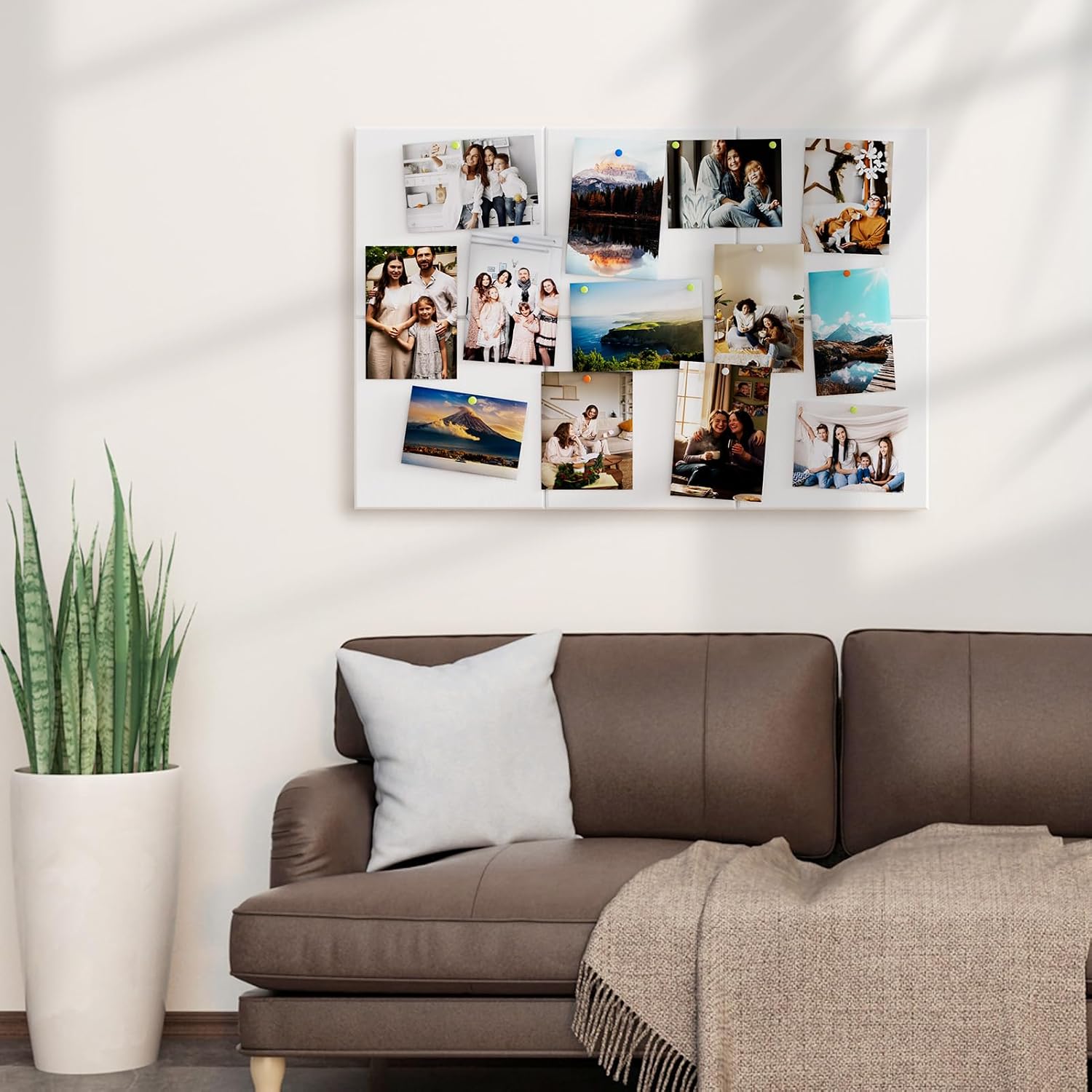 Thumbnail 6 de MaxGear White Felt Bulletin Board, 36" x 24", 6 Customizable Wall Panels