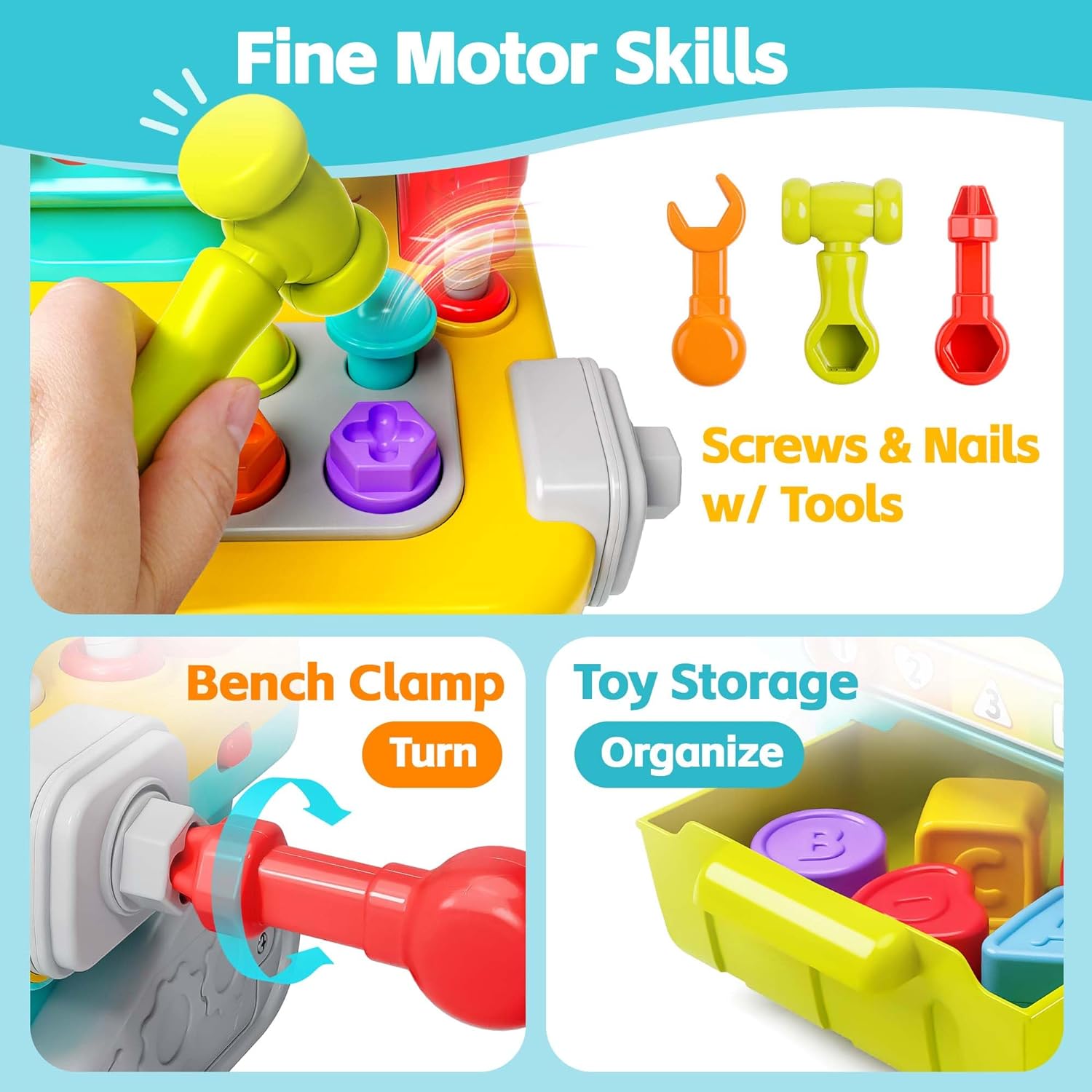 Detalle 1 de iPlay iLearn Musical Workbench for 1-Year-Olds