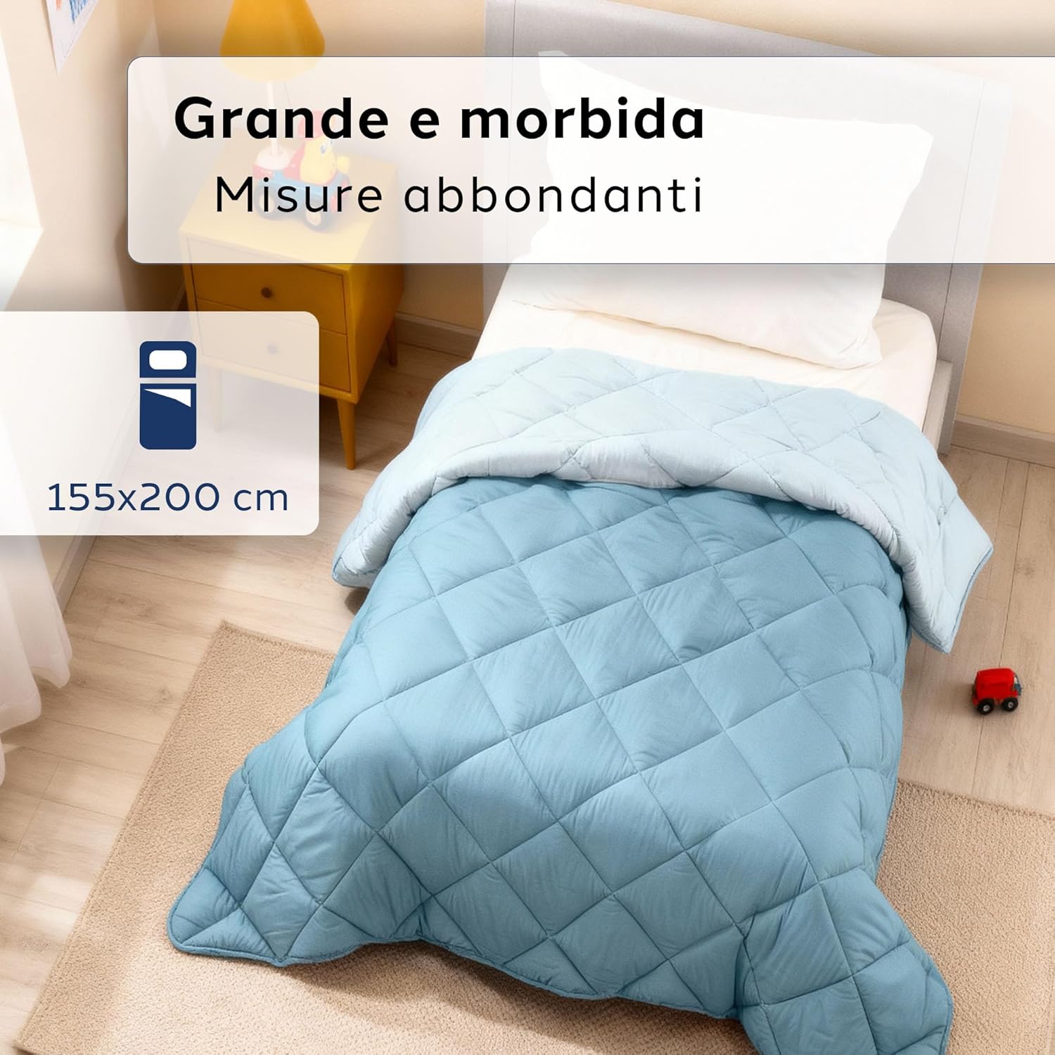 Thumbnail 4 de Caleffi Trapunta Letto Singolo - Coperta Morbida in Cotone 170x265 cm, Made in Italy