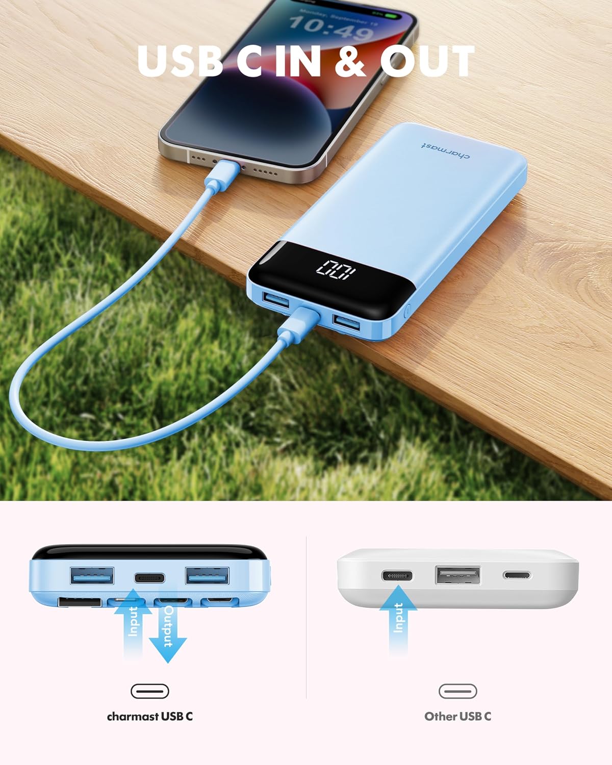 Thumbnail 6 de Charmast Power Bank with Built in Cables X 4
