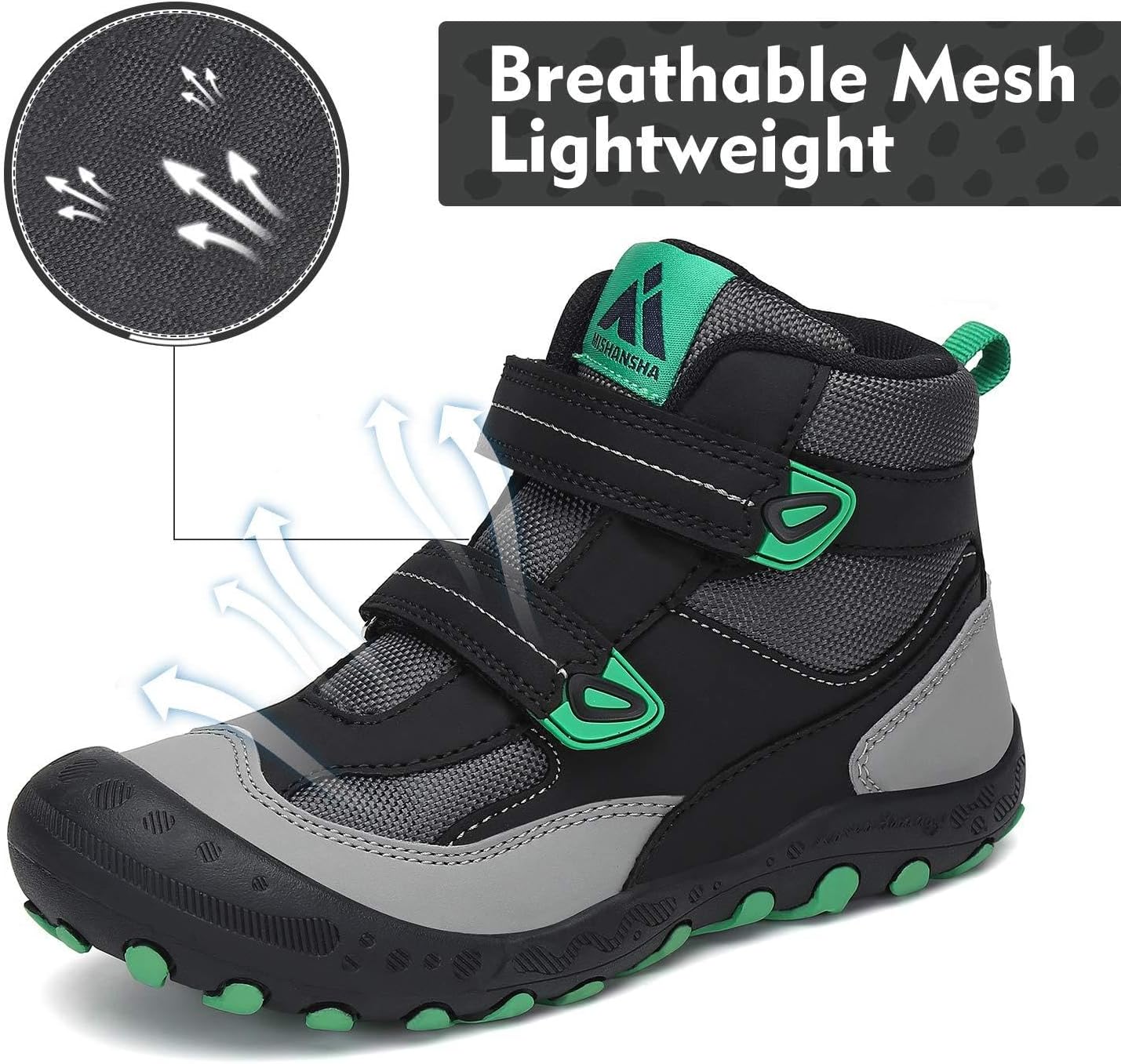 Detalle de Mishansha Kinder Wanderschuhe – rutschfest, leicht, Gr. 24–38