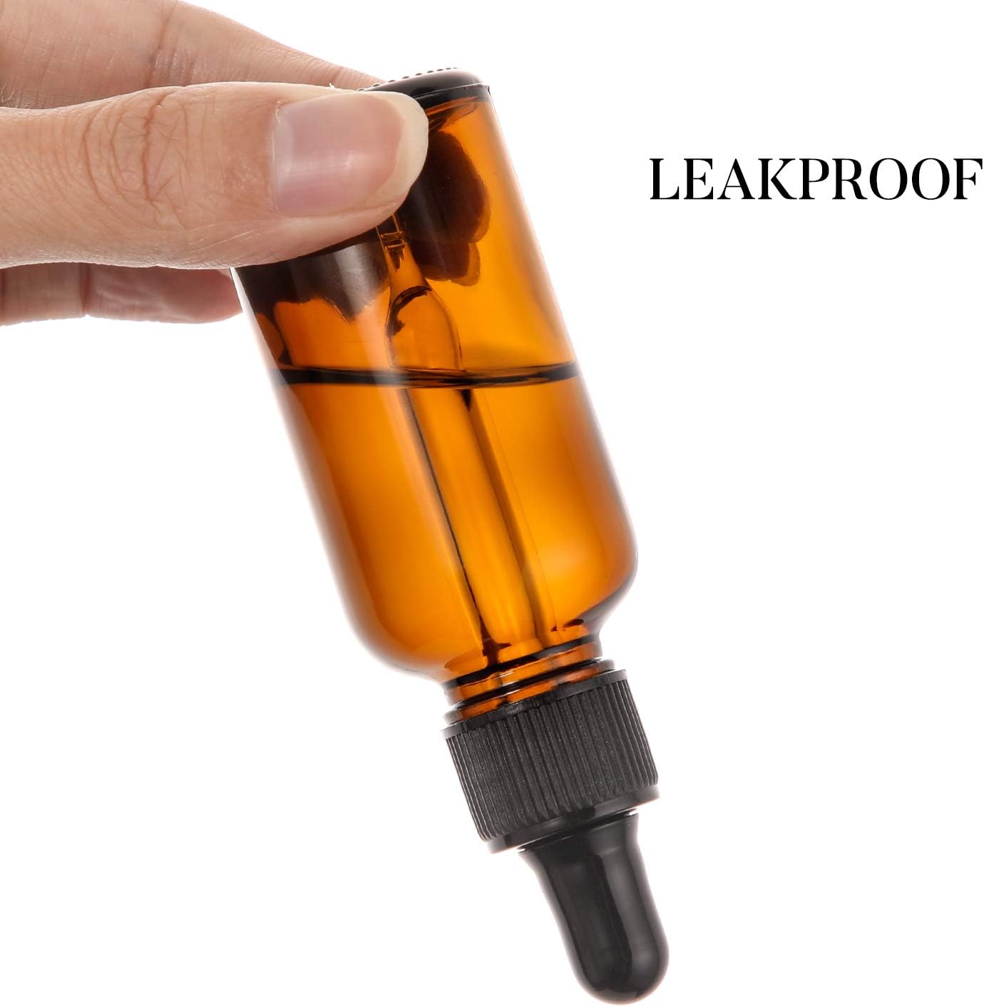 Thumbnail 5 de 2 oz Amber Glass Dropper Bottles 12-Pack