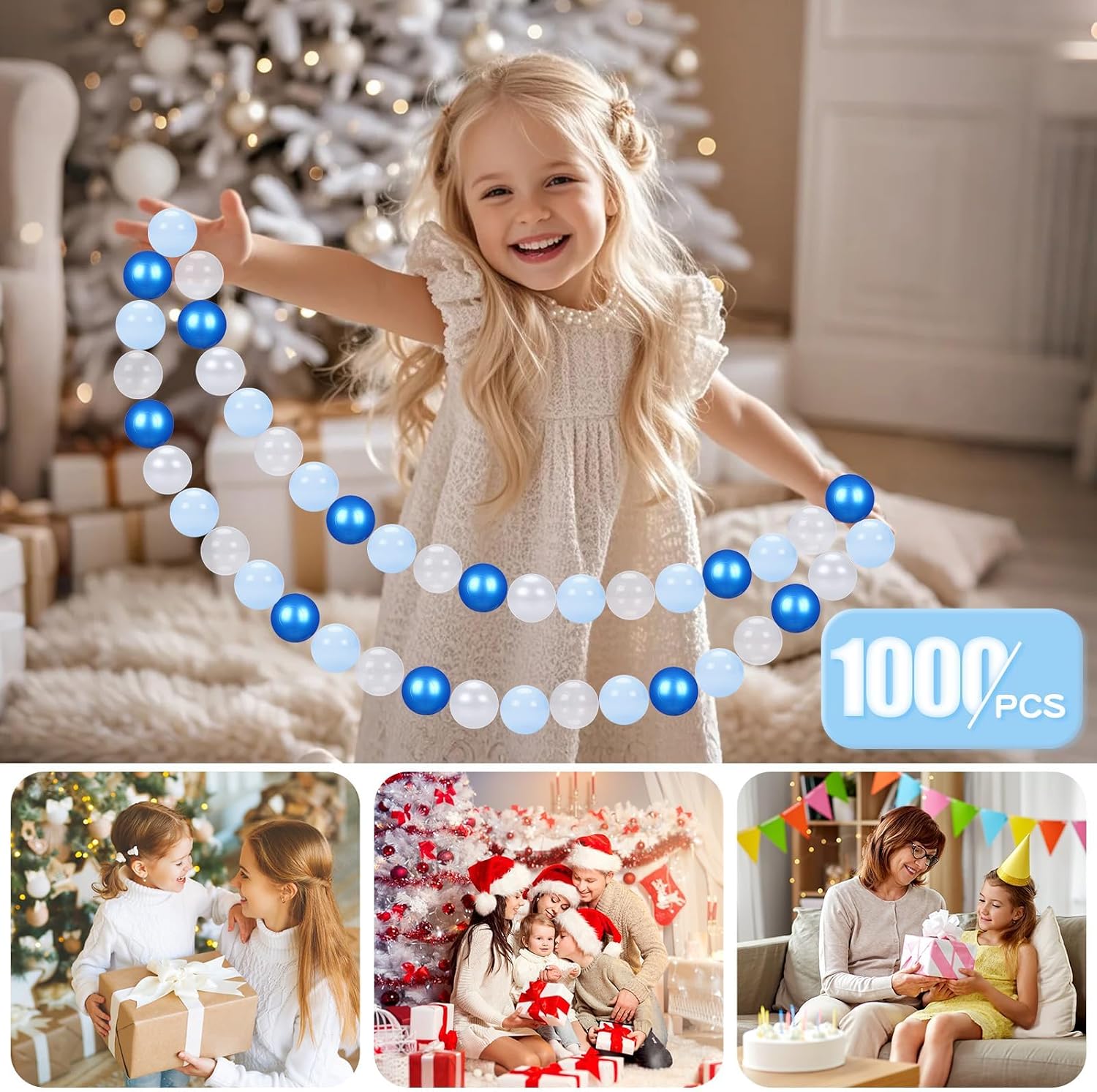 Thumbnail 2 de GOGOSO 1000-Piece Ball Pit Balls for Toddlers and Kids — Safe, Crush-Proof Plastic Play Balls