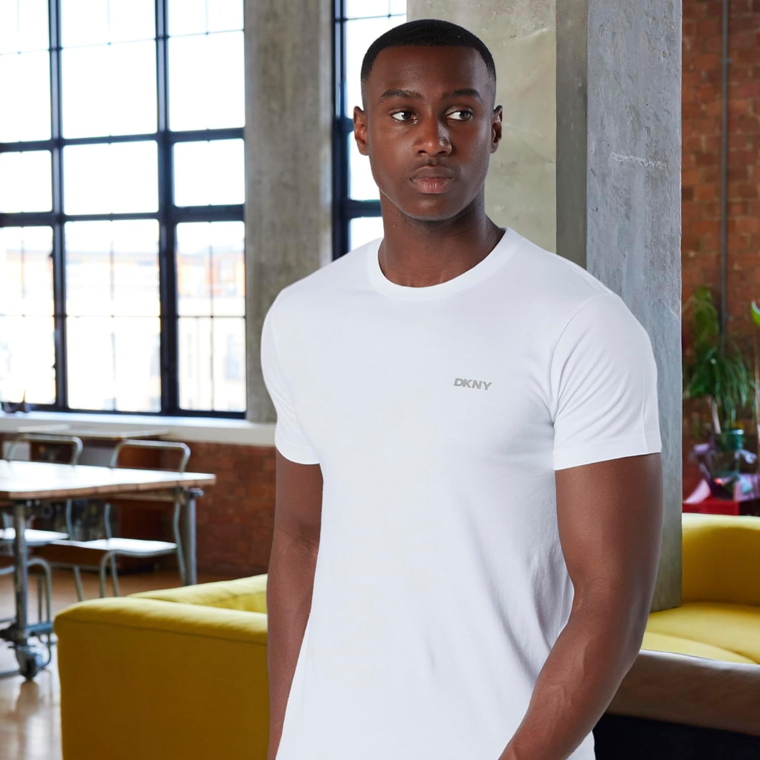 Thumbnail 3 de DKNY Hombres Camiseta cuello redondo pack 3