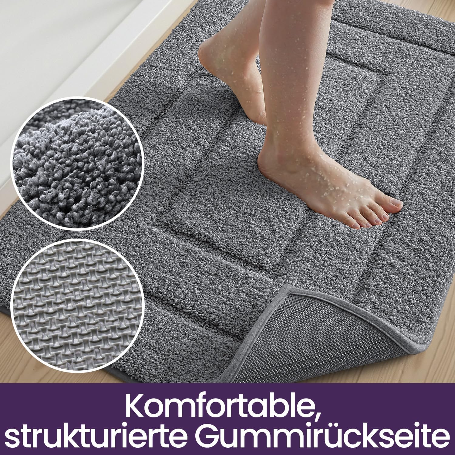 Thumbnail 5 de DEXI Badematte 60 x 90 cm Mikrofaser